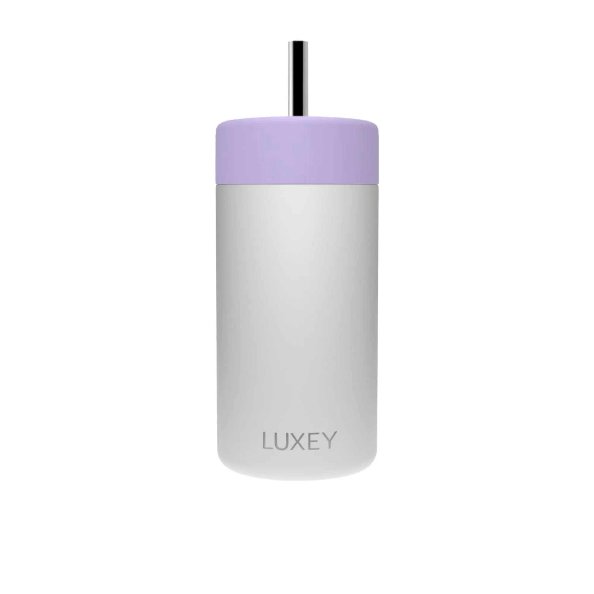 Luxey Cup Insulated Iced Coffee Tumbler 355mL 12oz Sparkles and Grey
 Image 1