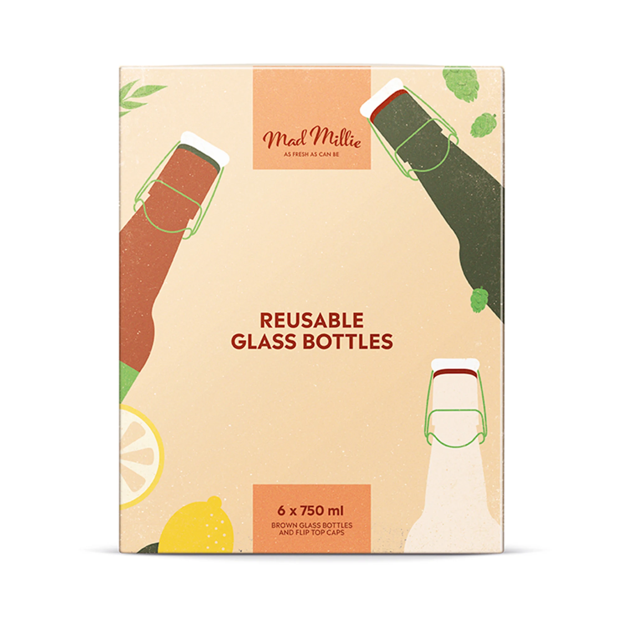 Mad Millie Flip Top Bottle 750ml Case of 12 (2 Cases) Image 4
