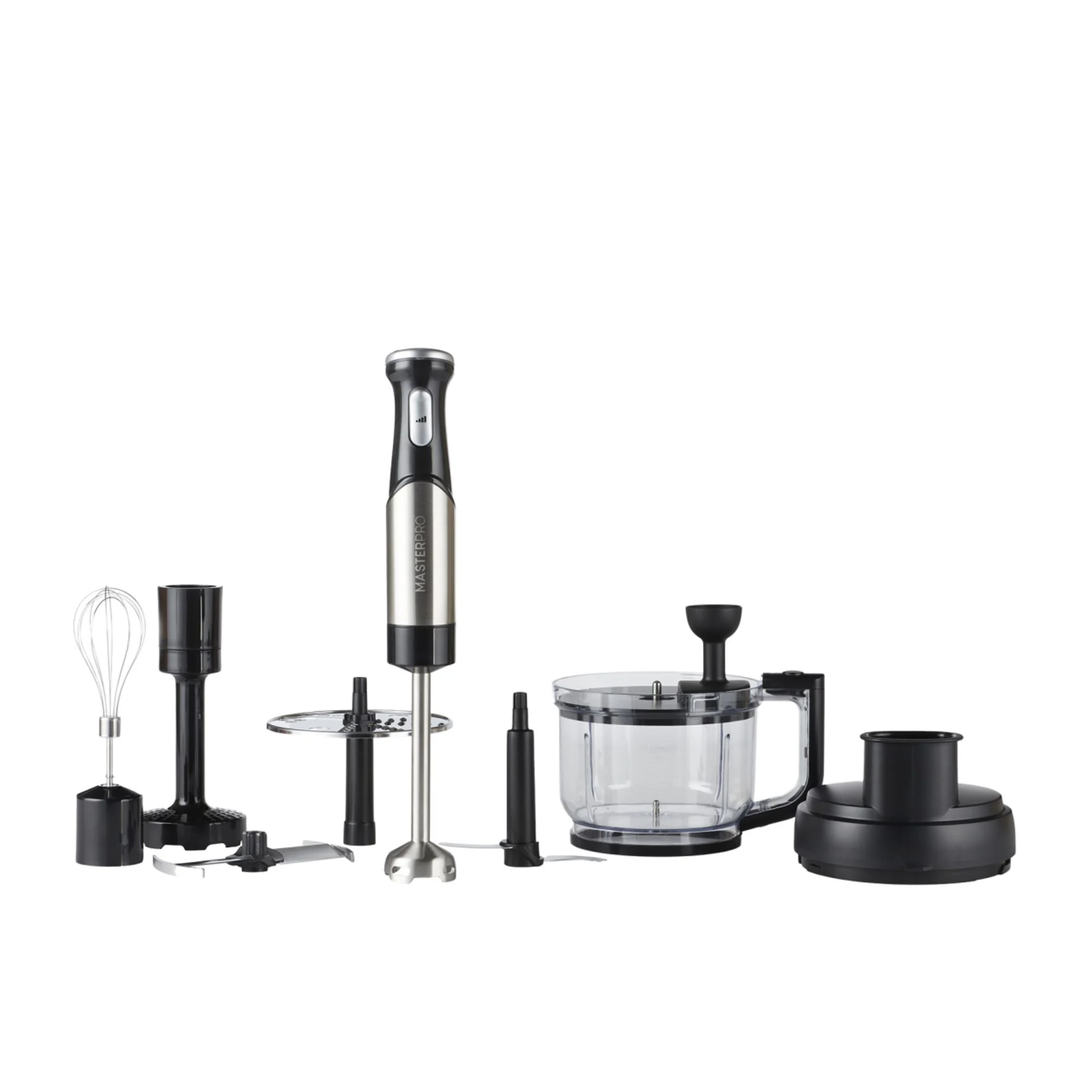 MasterPro Deluxe Immersion Blender Set Silver Image 1