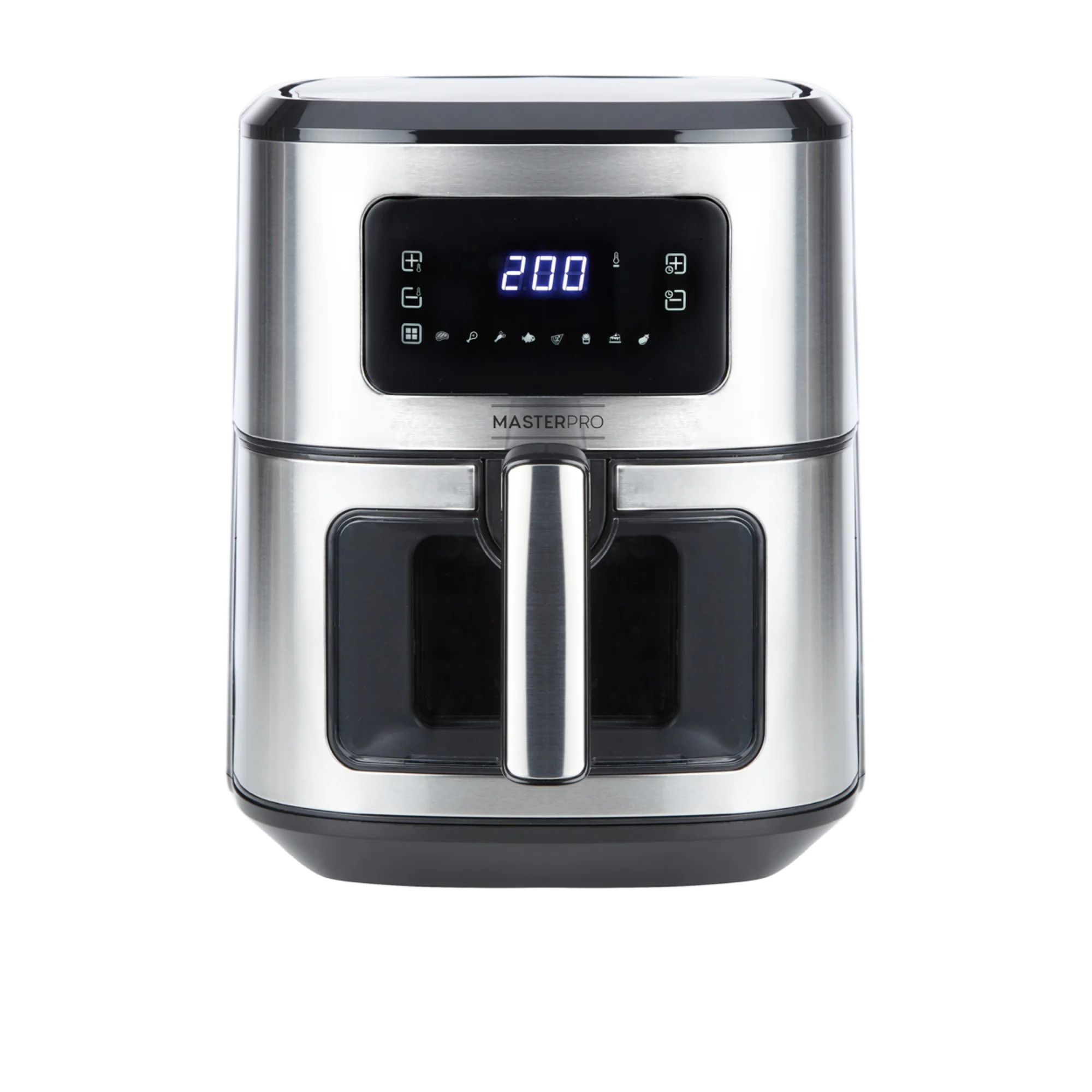 MasterPro Digital Air Fryer 6.5L Stainless Steel Image 1