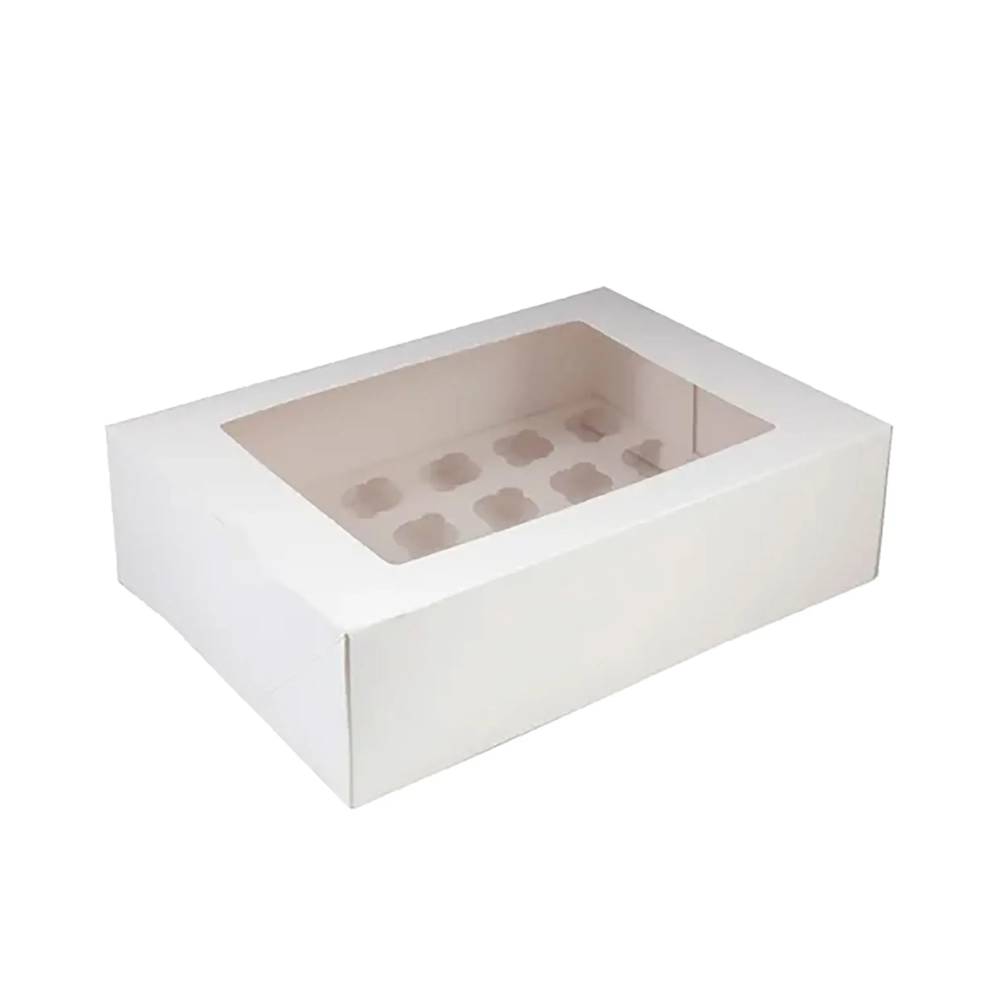 Mondo 24 Cup Mini Cupcake Box 35x25cm White Image 1
