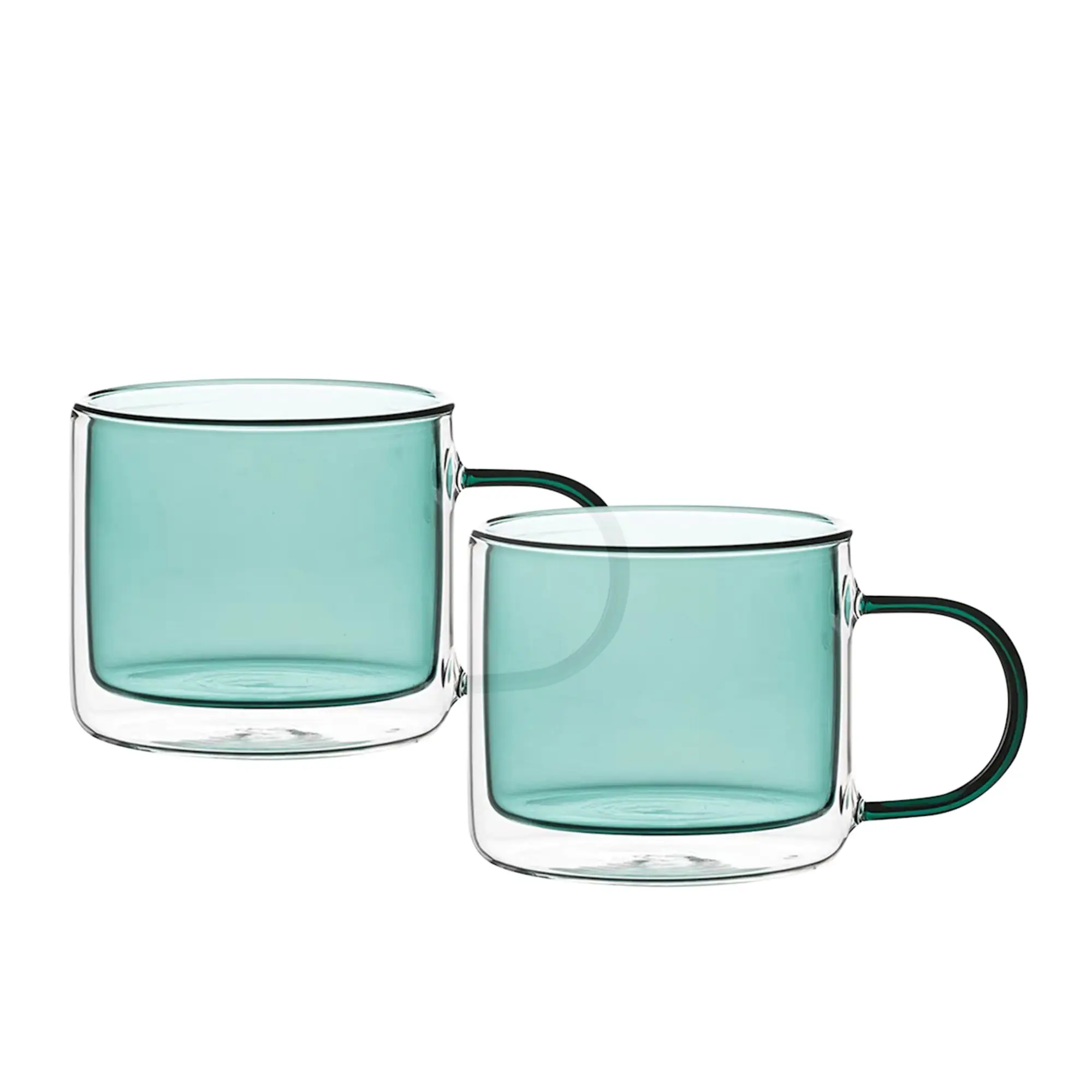 T&C Society Cup with Handle 250mL Set of 2 Teal Image 1