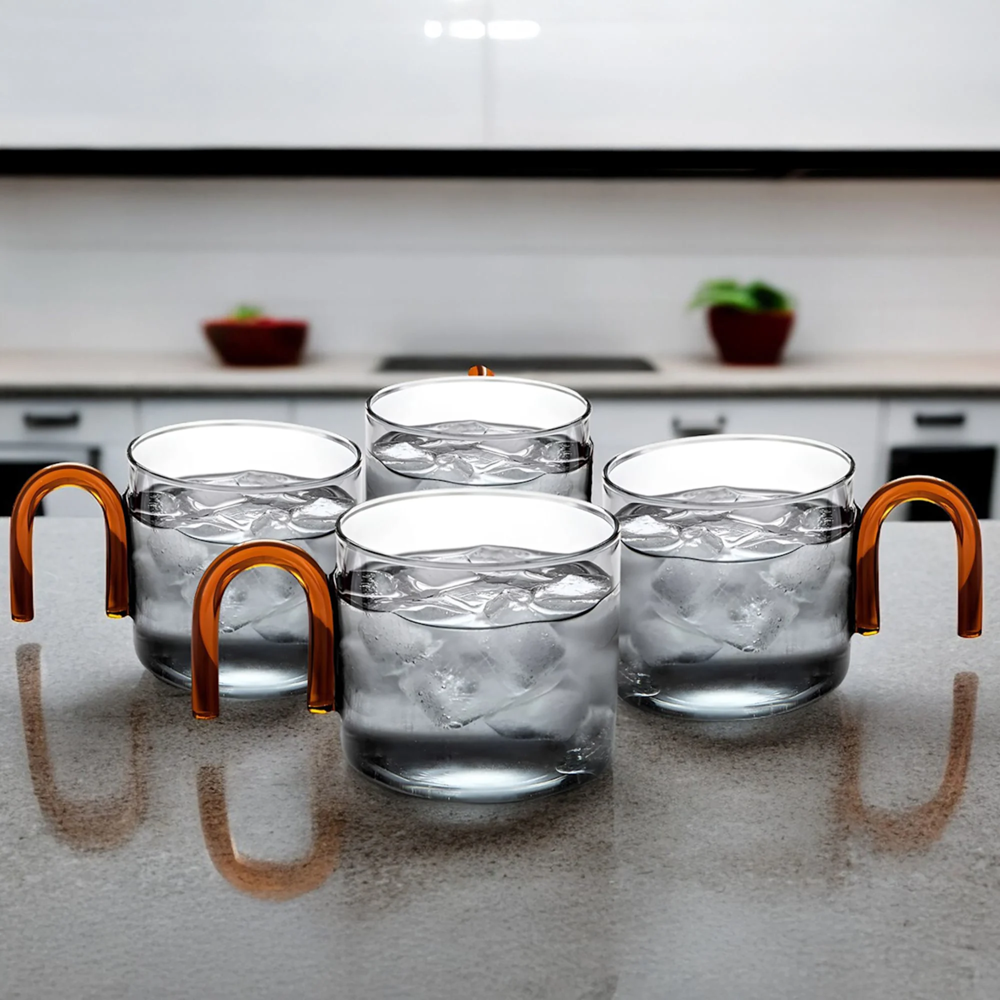 NF Living TC Society Set4 Hued Cup 300ml Grey Image 3