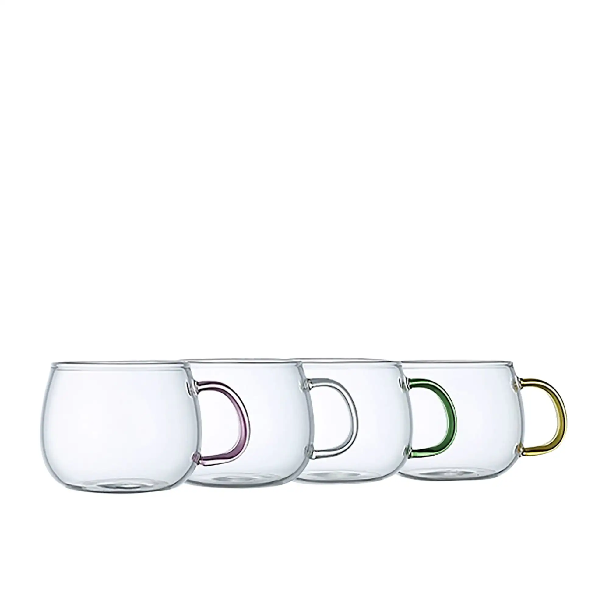 T&C Society Cup 350mL Set of 4 Multicolour Image 1