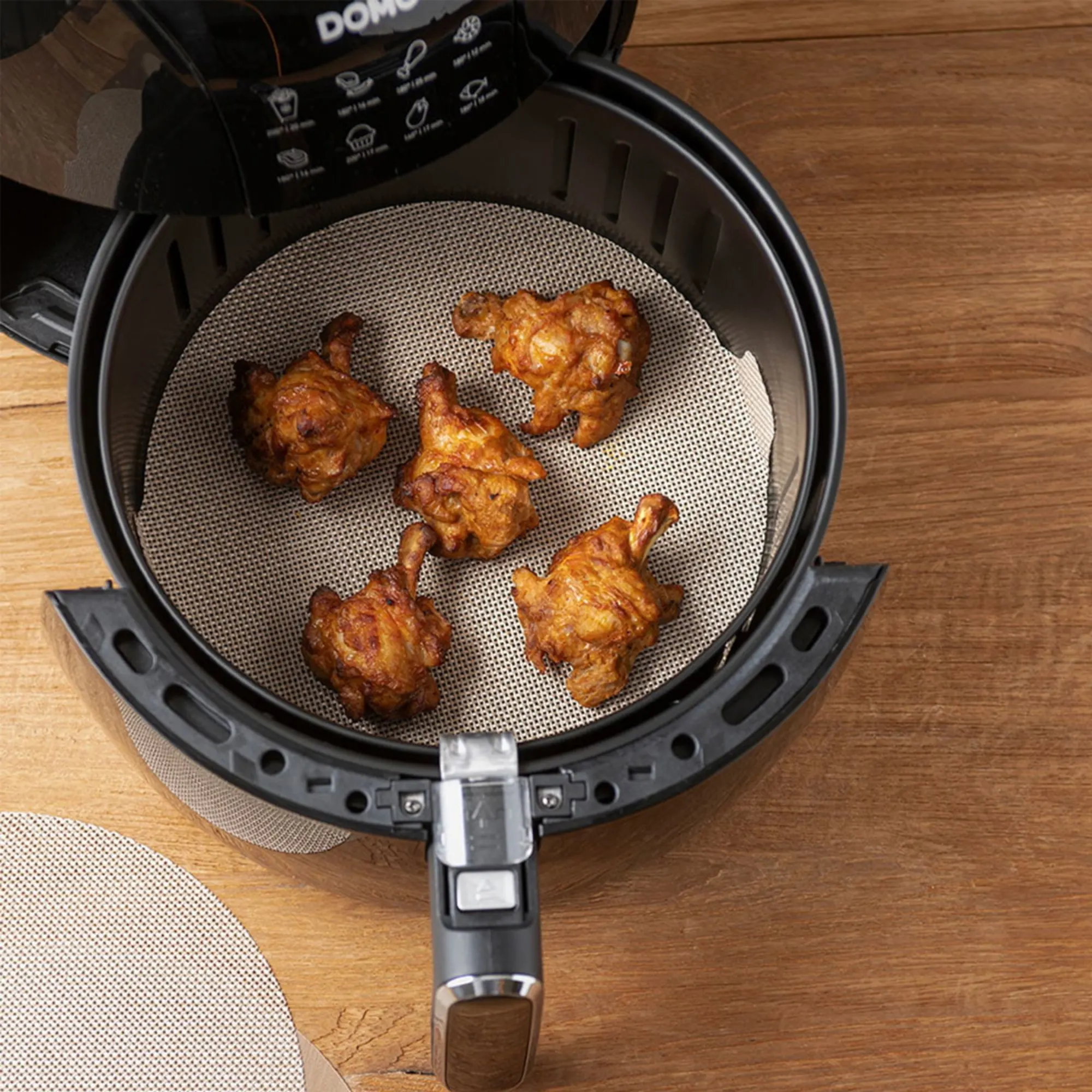 NoStik Round Air Fryer Liner 23.5cm Set of 2 Image 2