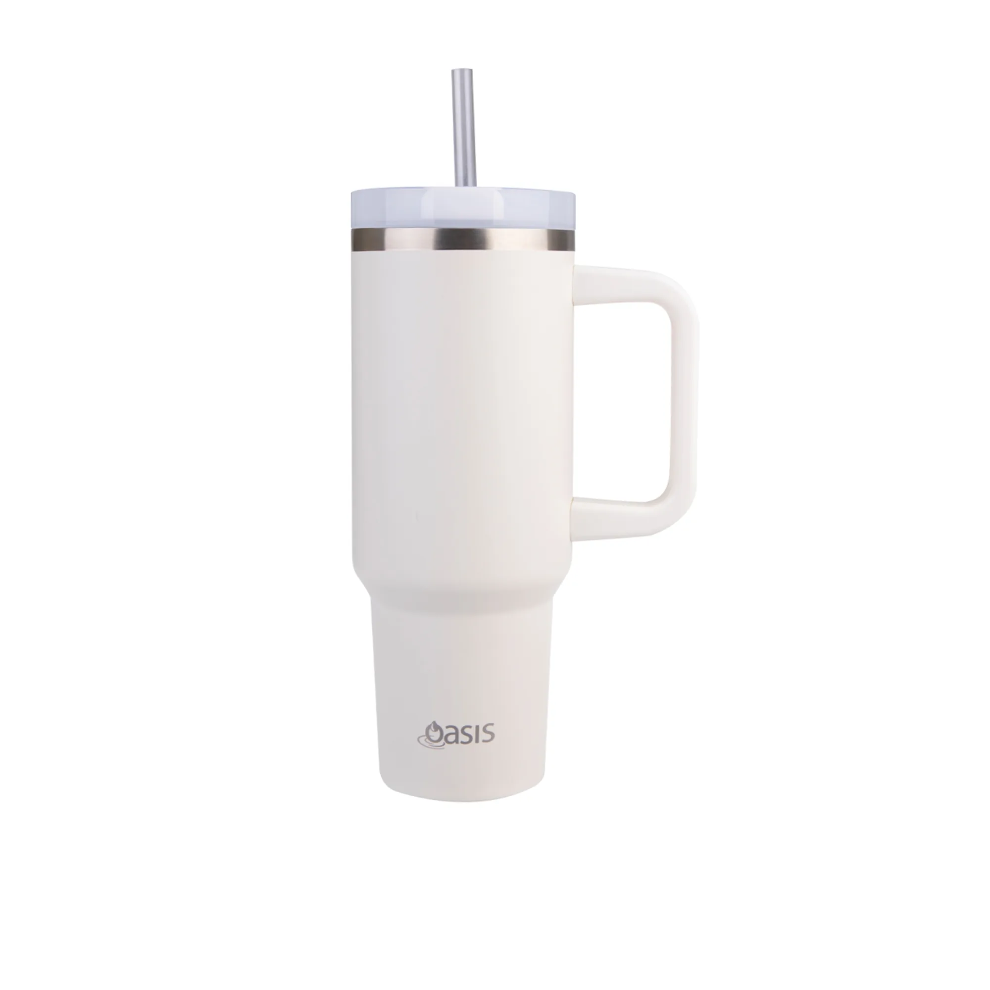 Oasis Commuter Double Wall Insulated Travel Mug 1.2L Alabaster Image 1
