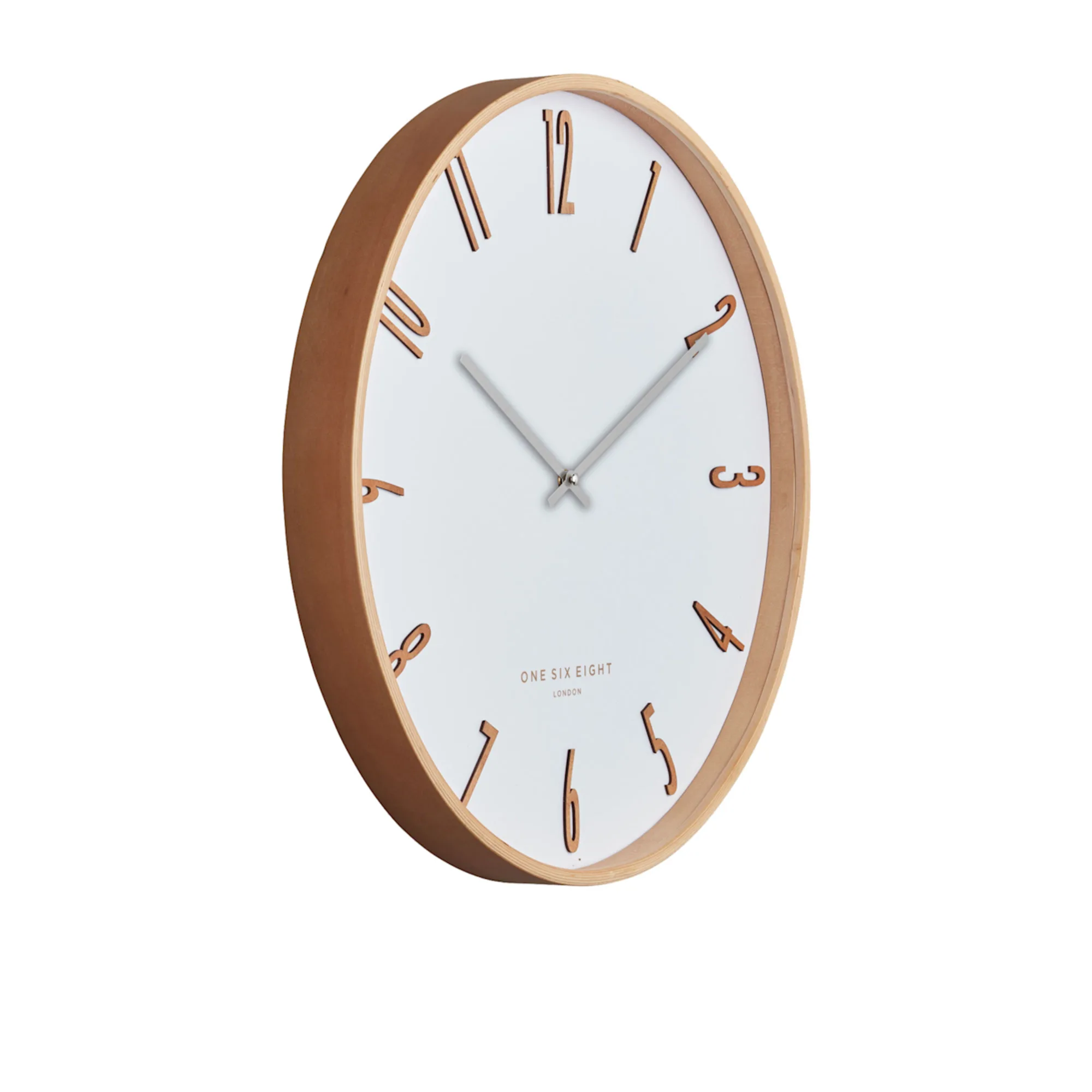 One Six Eight London Mason Silent Wall Clock 53cm White Image 2