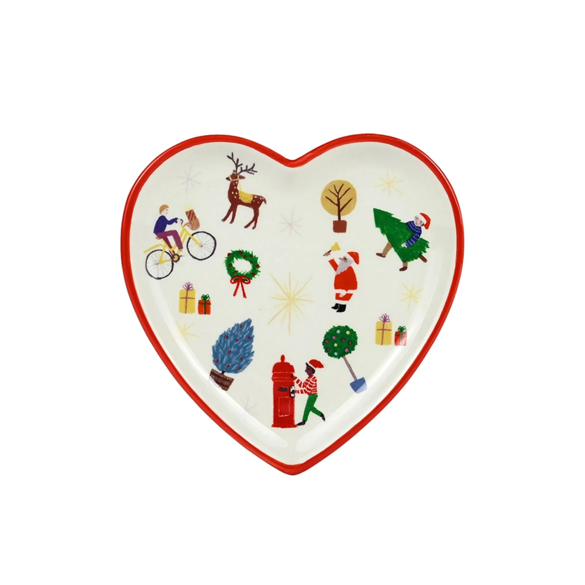Porto Night Before Heart Plate 14 5cm Festive Image 1