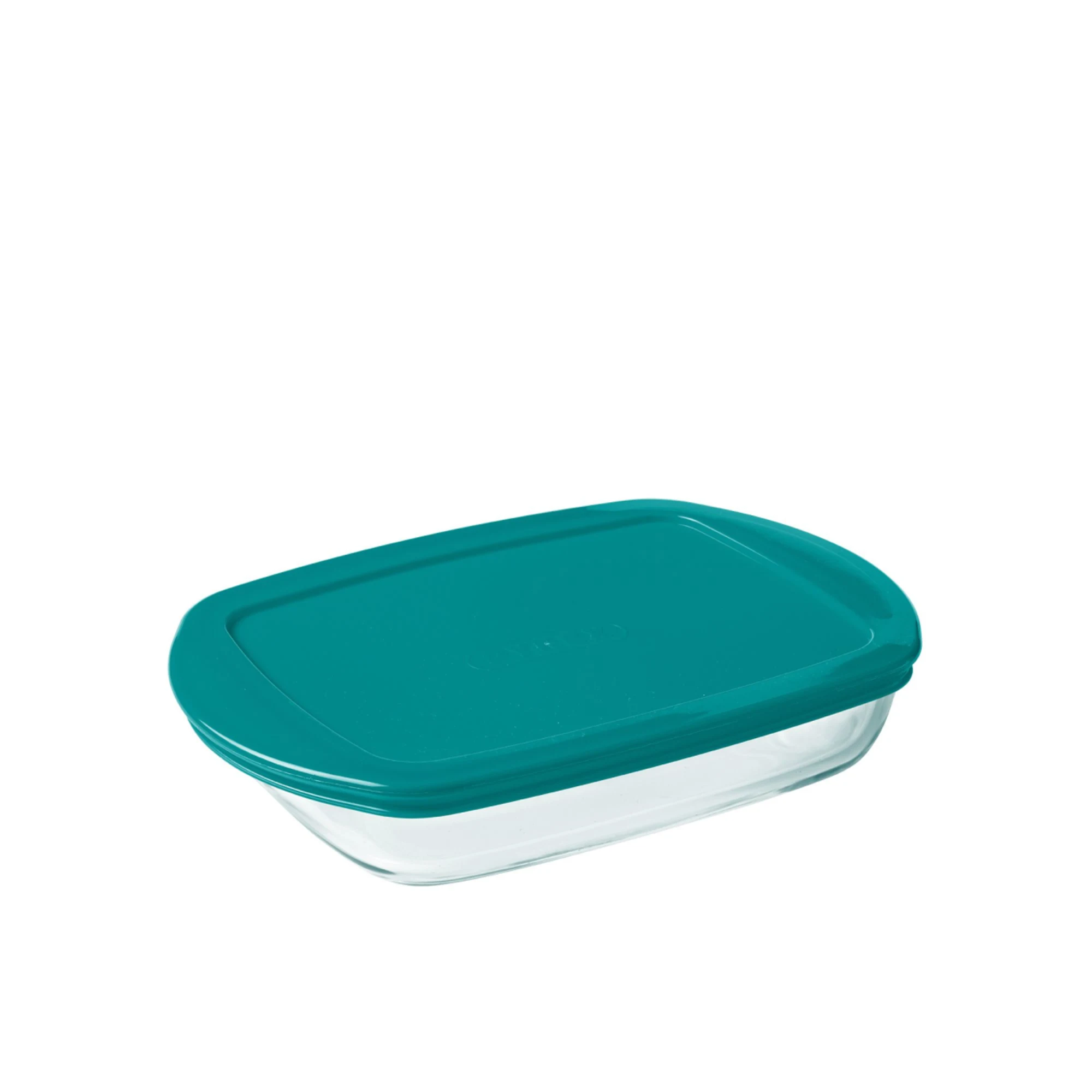 Pyrex Cook Store Rectangular Shallow Glass Storage 1 6L Green Image 1