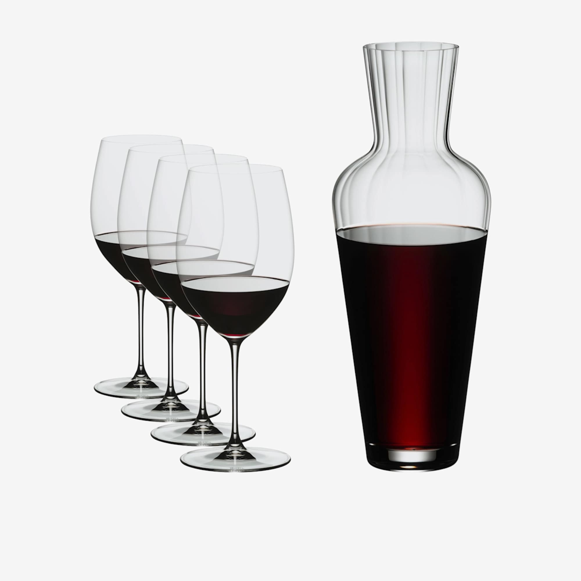 RIEDEL Veritas Cabernet/Merlot Glass & Mosel Decanter Set 5pc