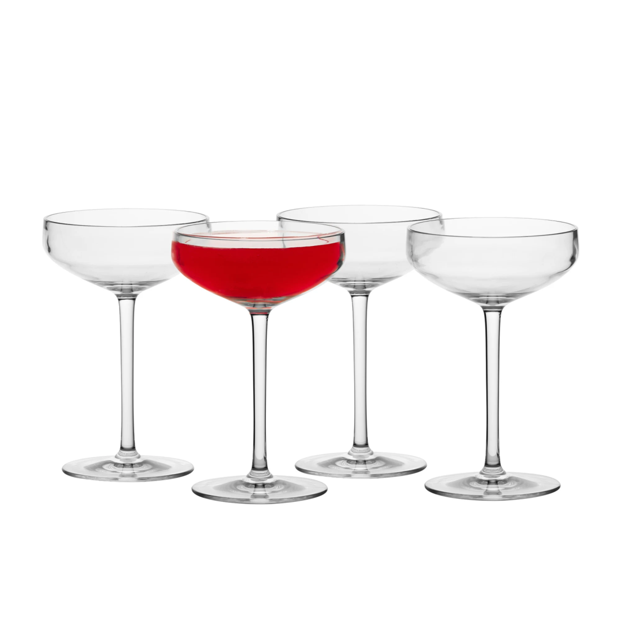 Salisbury & Co Unbreakable Coupe Glass 280ml Set of 4 Image 1