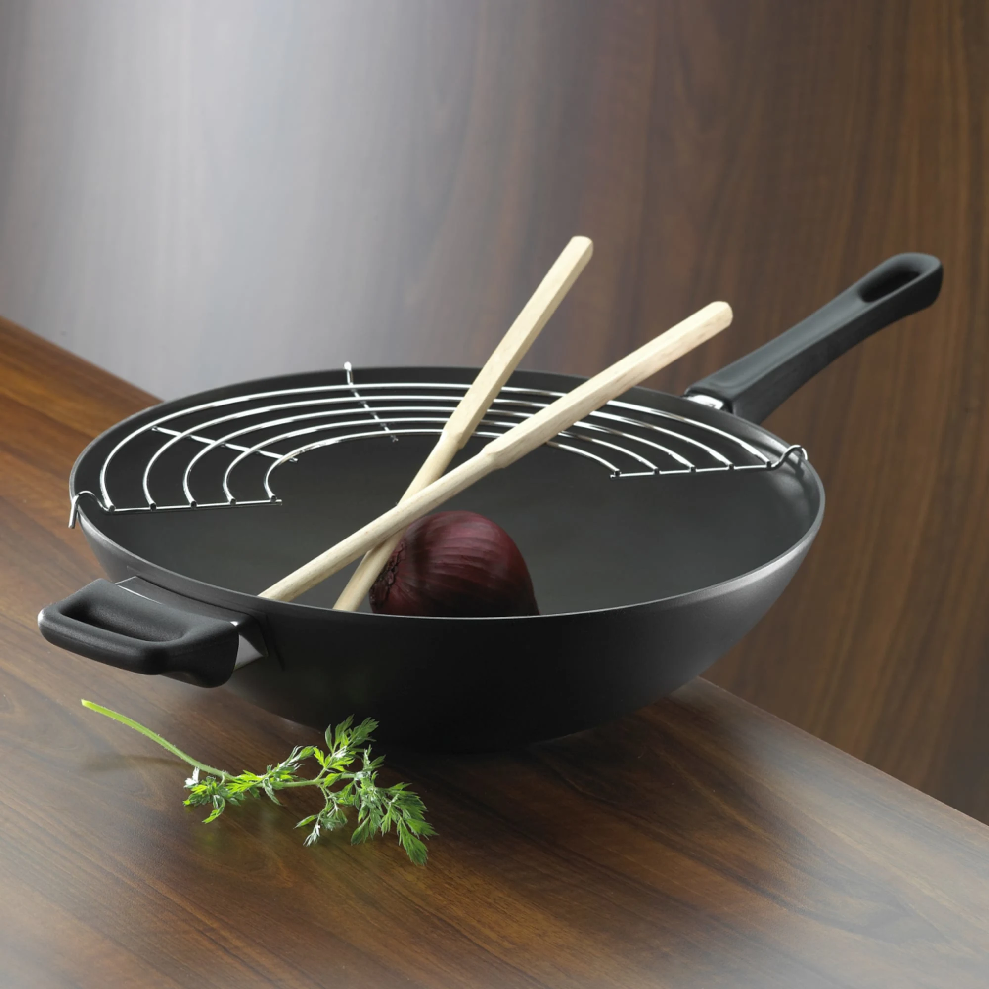 Scanpan Classic Non Stick Wok 36cm Image 2