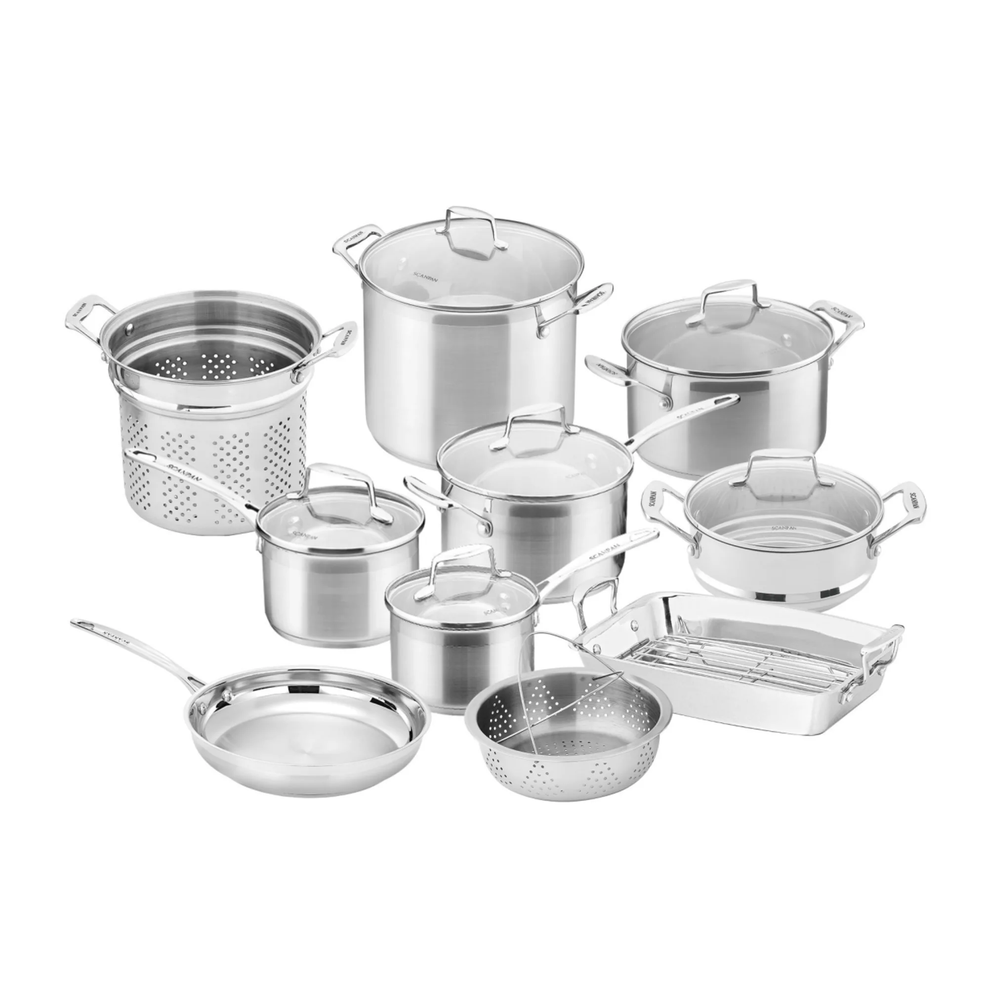 Scanpan Impact 10pc Stainless Steel Cookware Set Image 1