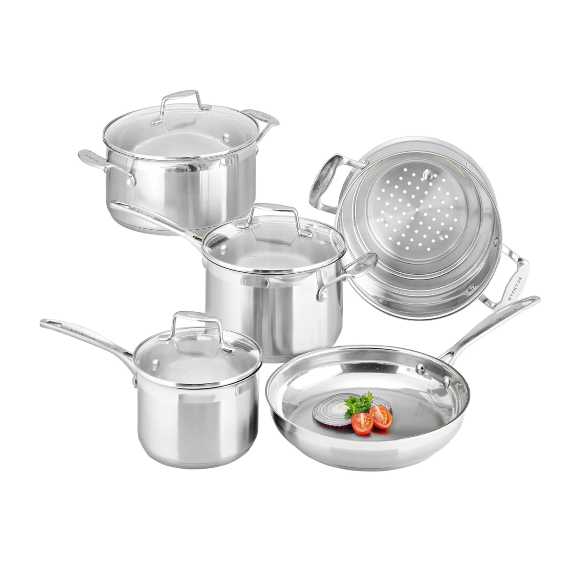 Scanpan Impact 5pc Stainless Steel Cookware Set Image 1