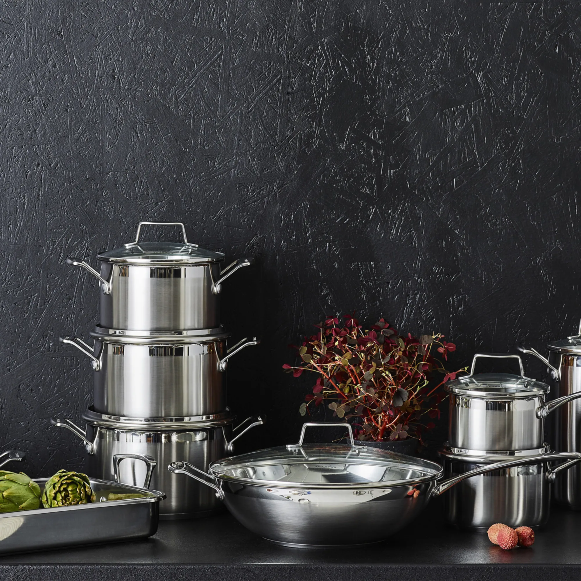 Scanpan Impact 6pc Stainless Steel Cookware Set Image 3