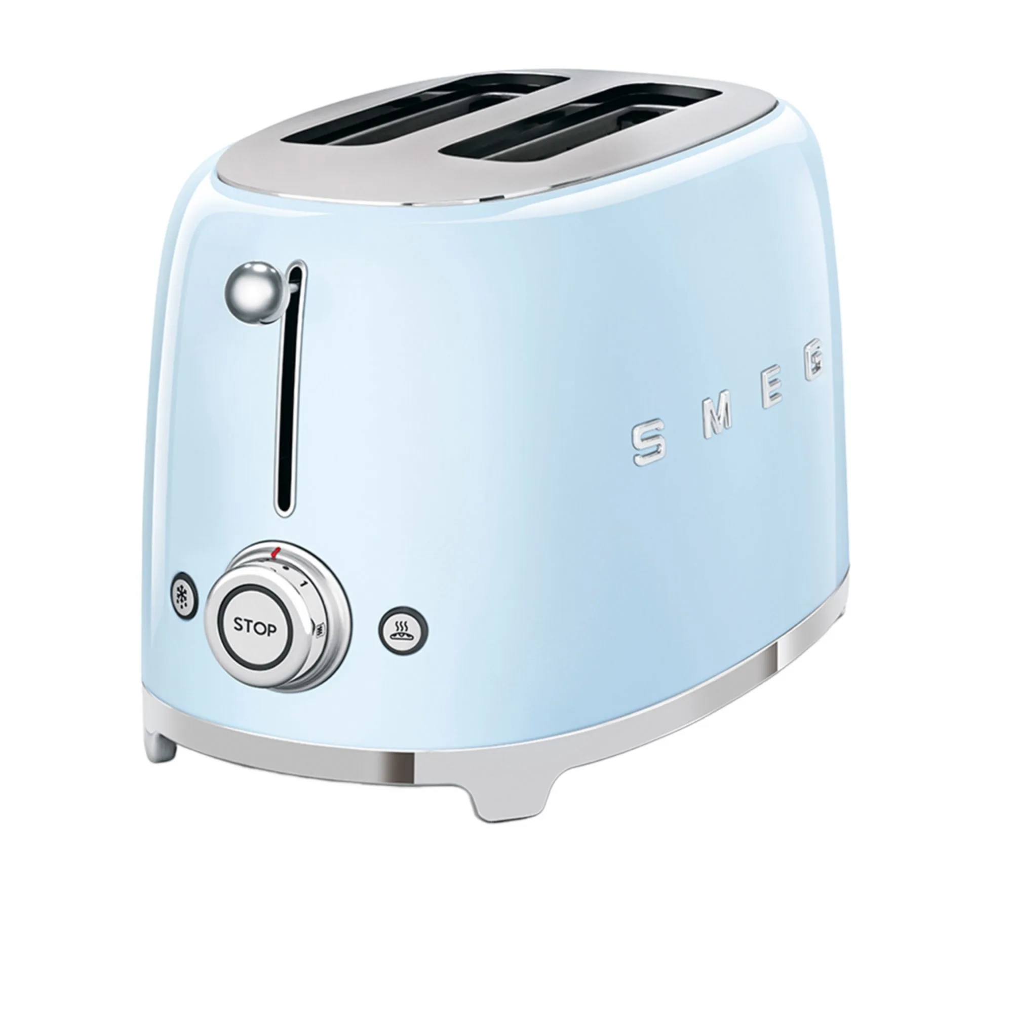 Smeg 50's Retro Style 2 Slice Toaster Pastel Blue Image 1