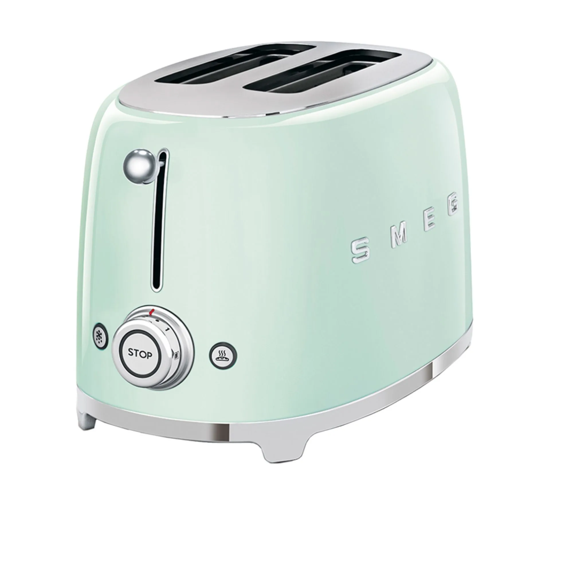 Smeg 50's Retro Style 2 Slice Toaster Pastel Green Image 1