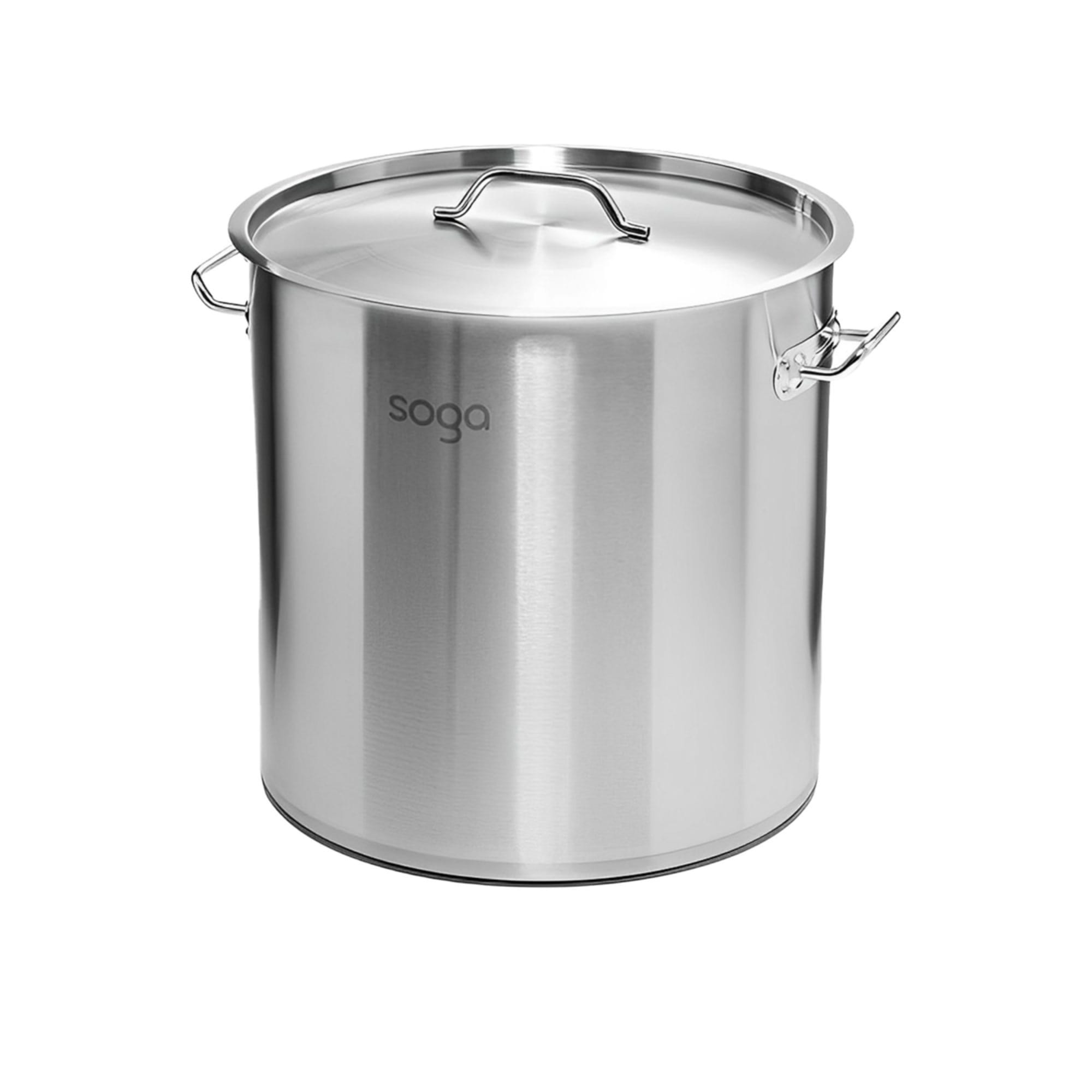 SOGA Stainless Steel Stockpot 35cm - 33L