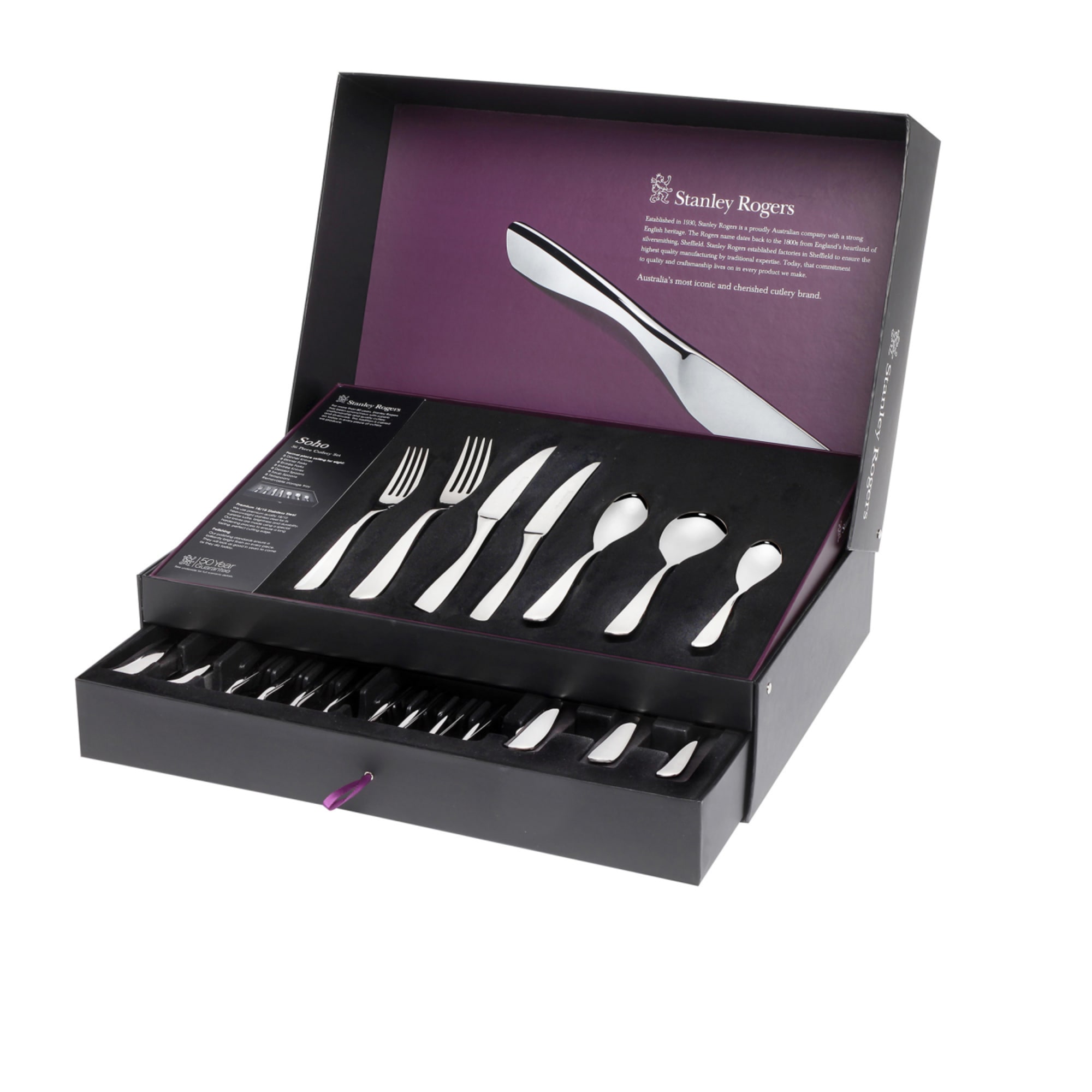 Set dodici forchette dolce in acciaio Christofle Sigma – Bottega d'Arte