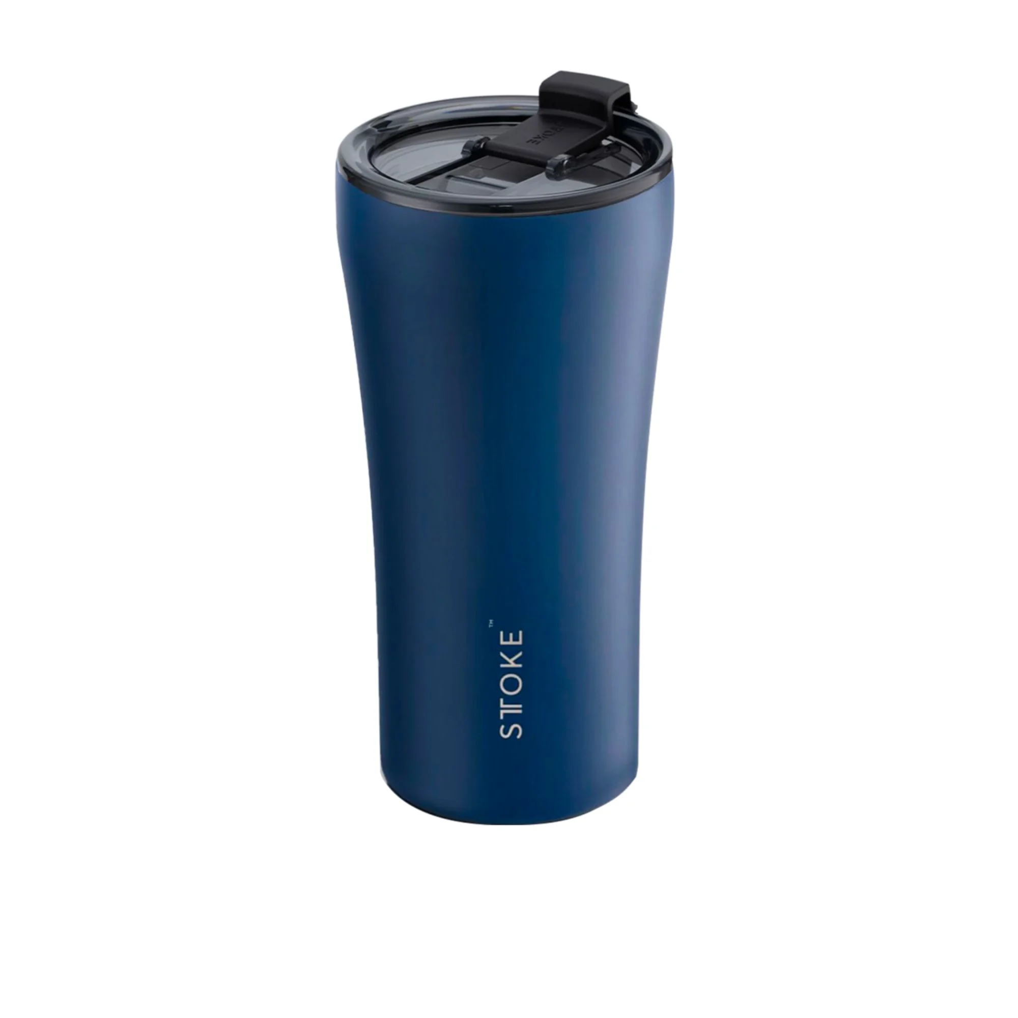 Sttoke Ceramic Reusable Coffee Cup 470ml (16oz) Magnetic Blue Image 1