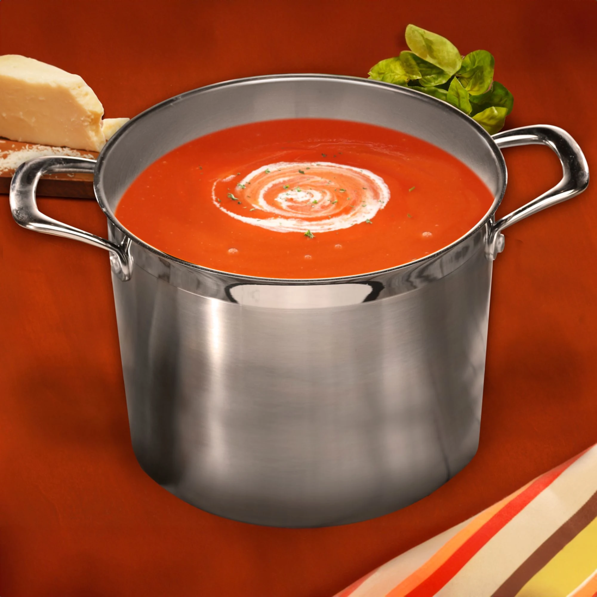 Swiss Diamond Premium Steel Stockpot with Lid 24cm 7 5L Image 2