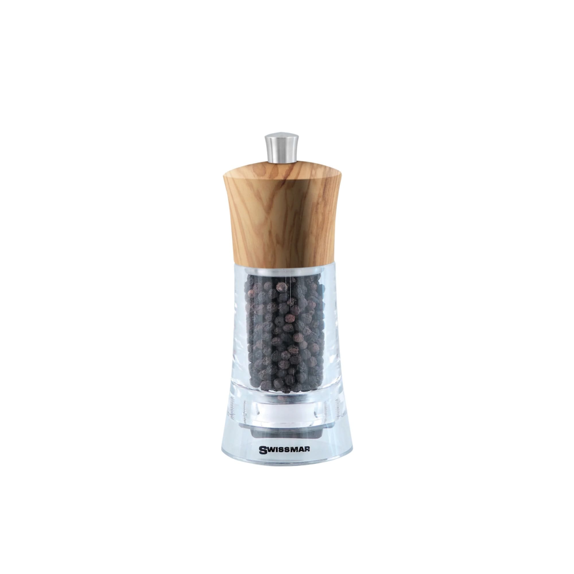 Swissmar Torre Pepper Mill 15cm Olive Wood Image 1