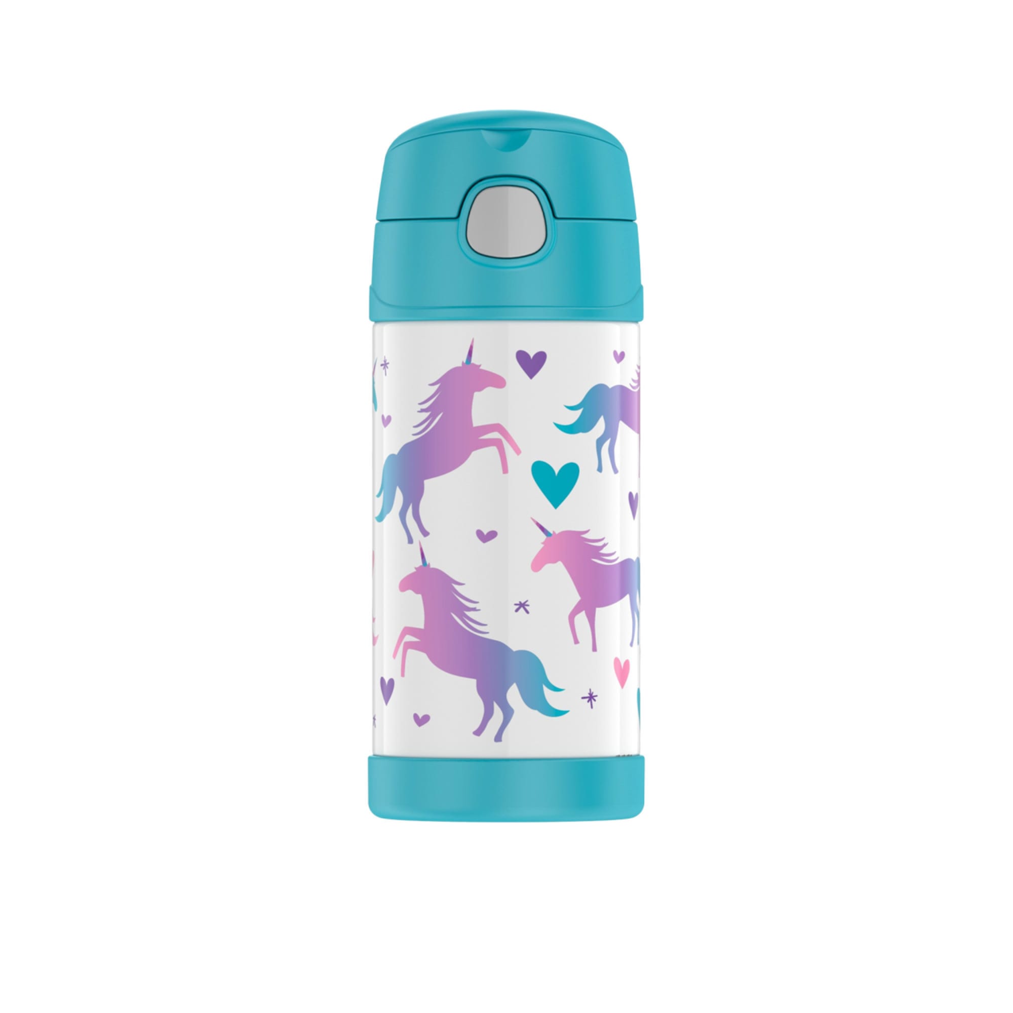 Thermos FUNtainer Insulated Drink Bottle 355ml Unicorns Image 1