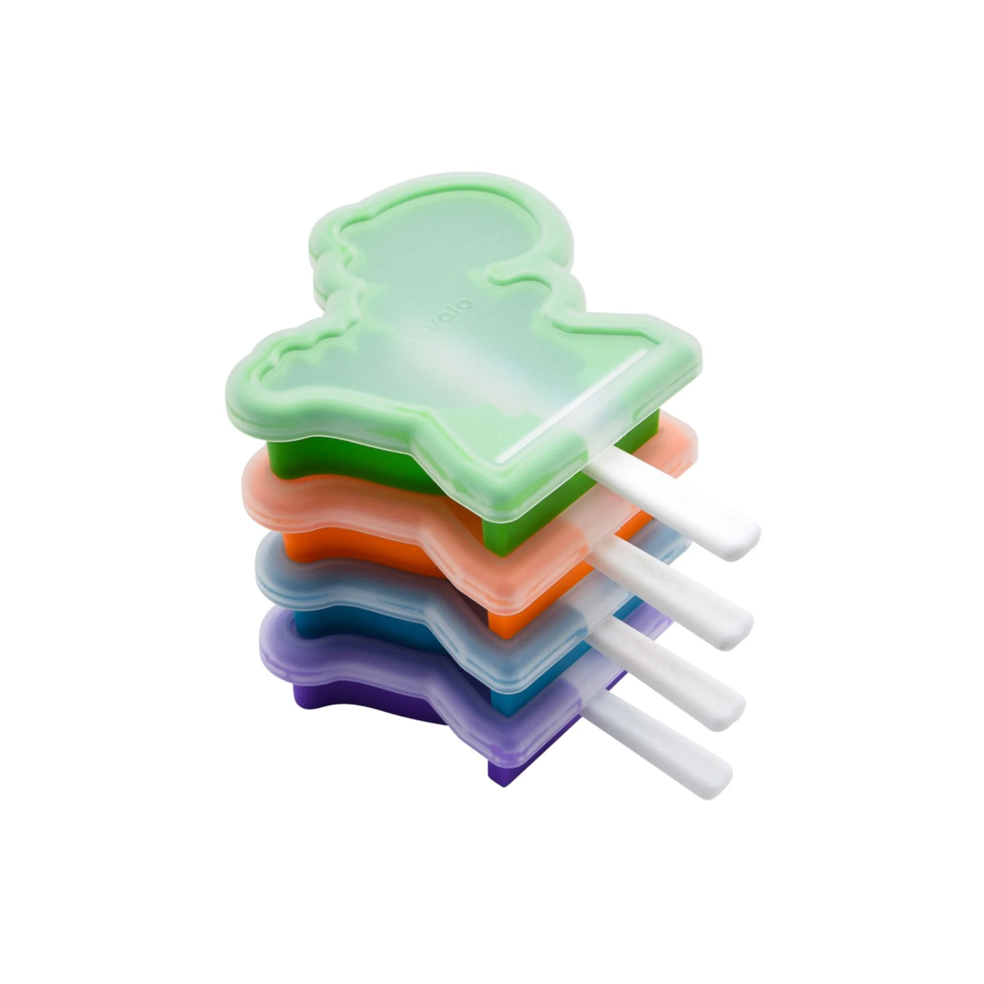 Tovolo Stackable Pop Moulds Set of 4 Dinosaur Image 1
