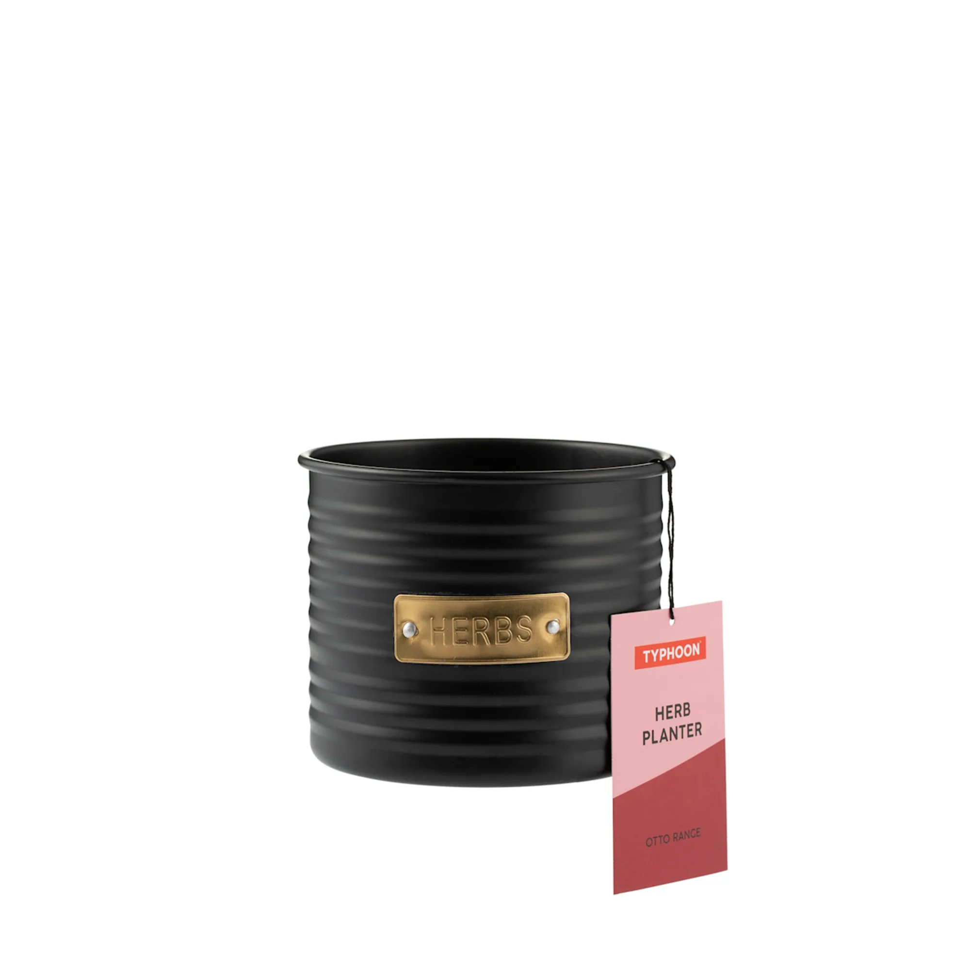 Typhoon Otto Herb Planter 10cm Black Image 2
