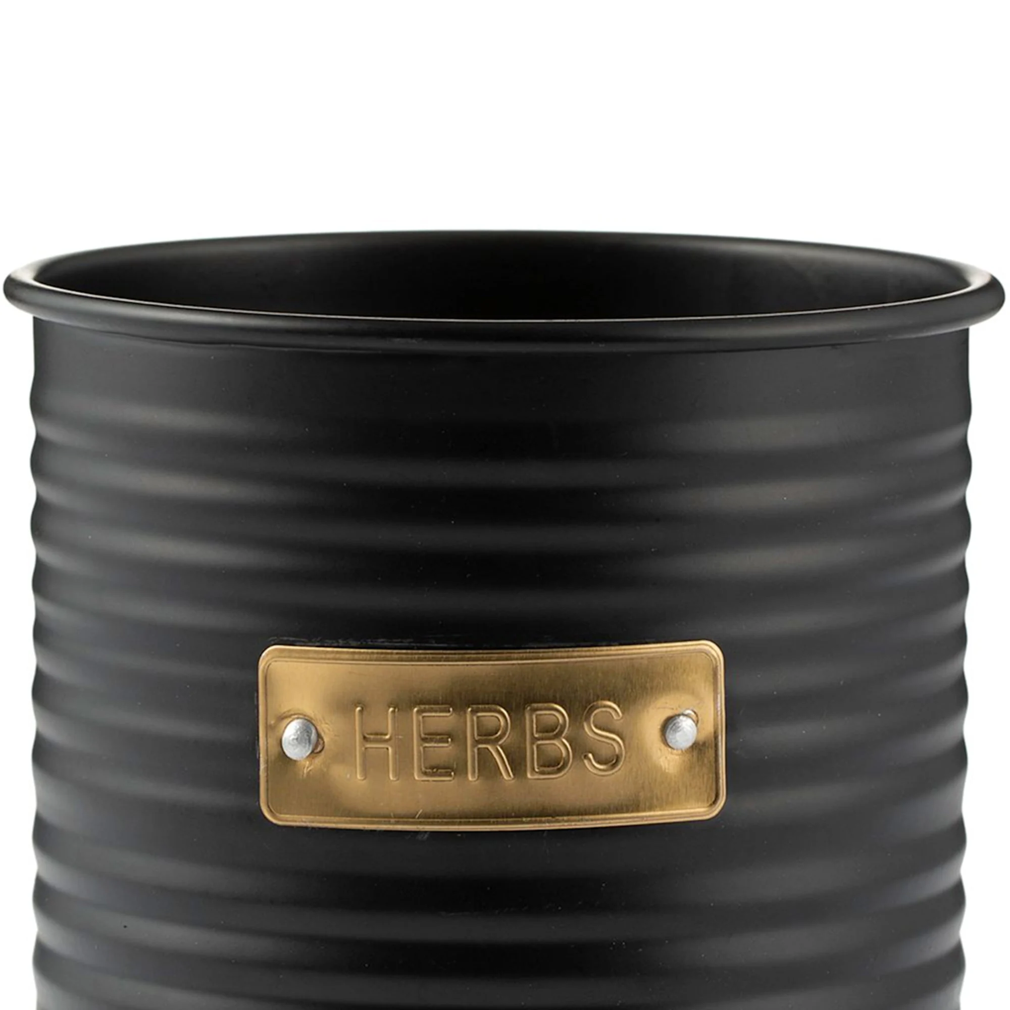 Typhoon Otto Herb Planter 10cm Black Image 3