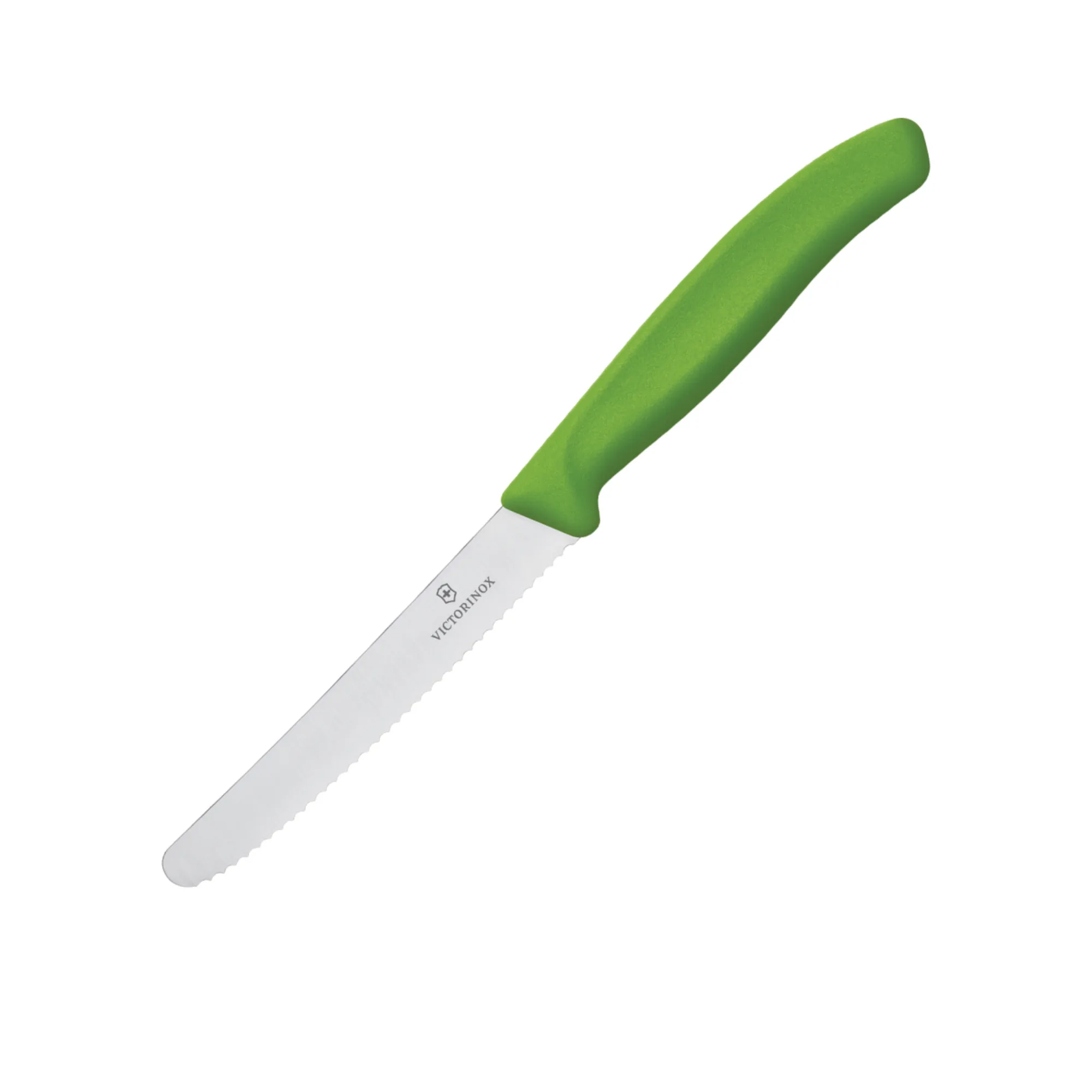 Victorinox Serrated Tomato & Sausage Knife 11cm Green Image 1