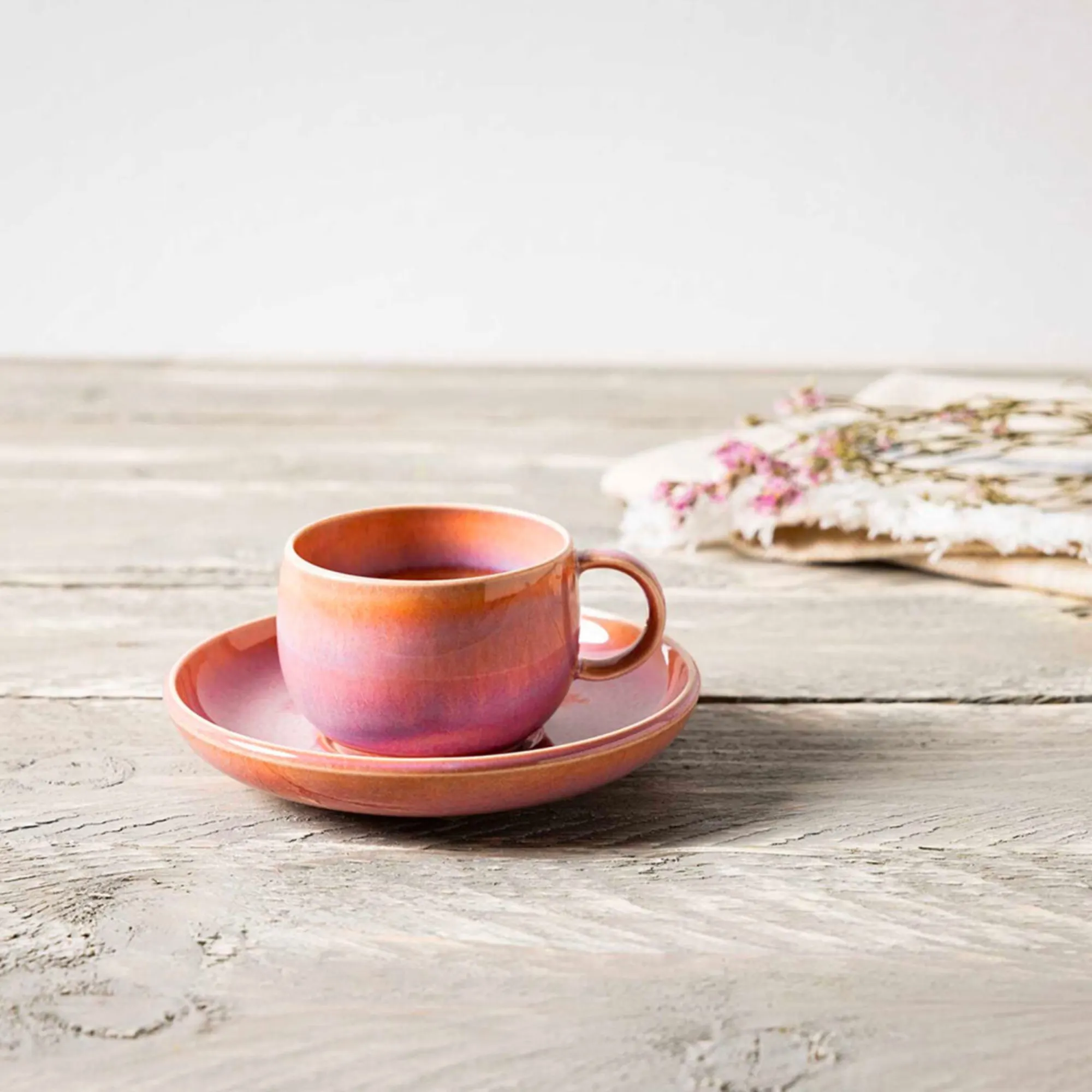 Villeroy & Boch Perlemor Coral Espresso Cup Set of 6 Image 2