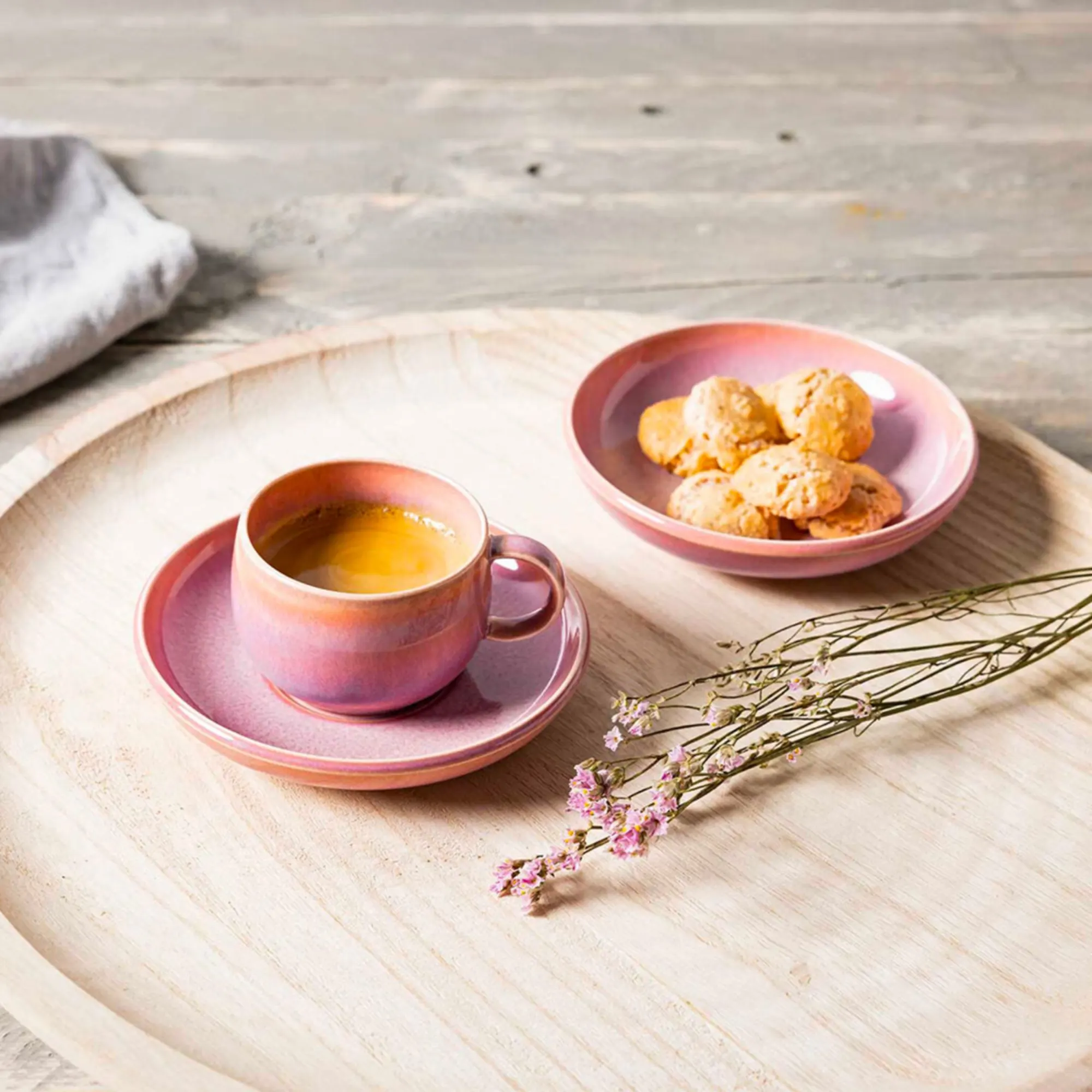 Villeroy & Boch Perlemor Coral Espresso Cup Set of 6 Image 3