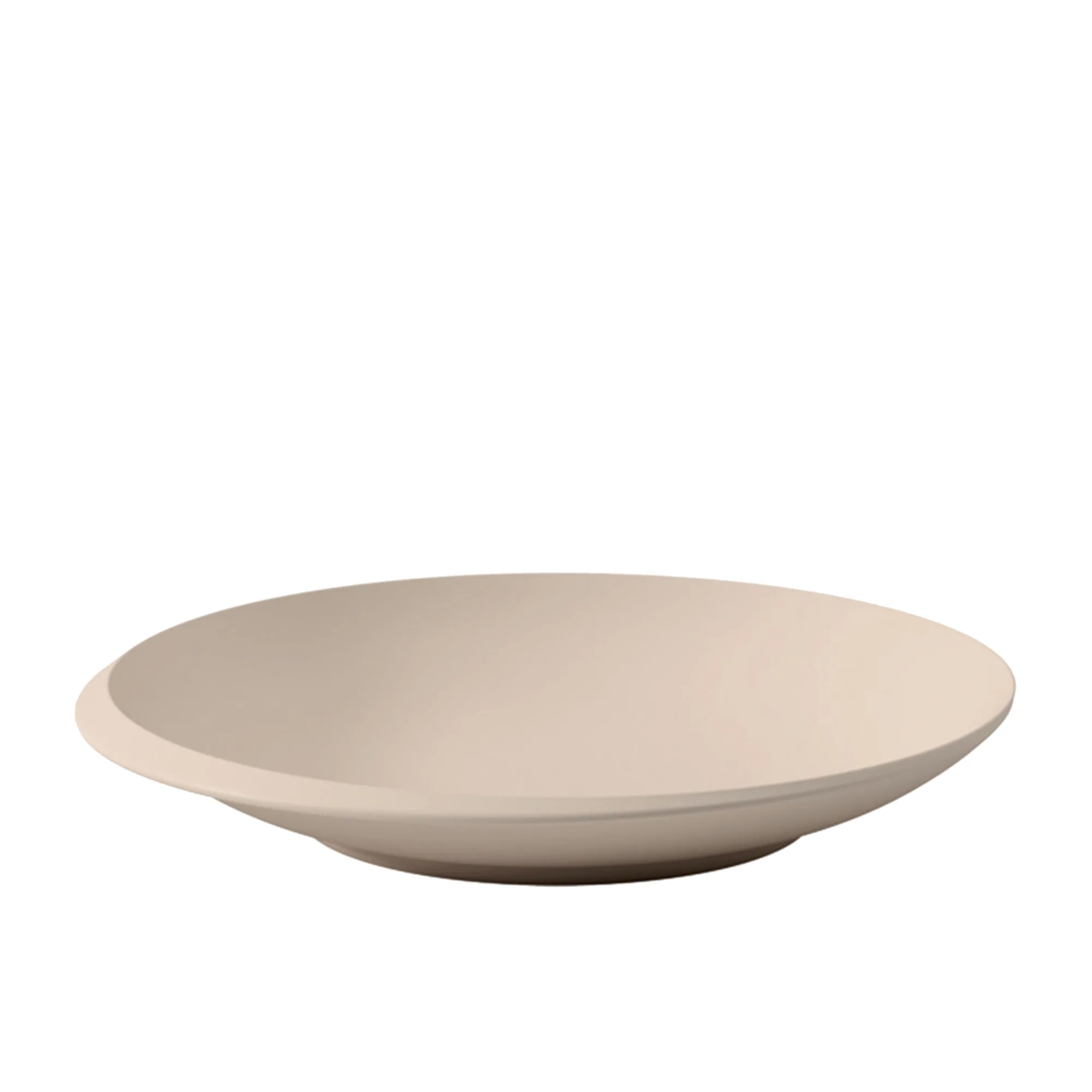 Villeroy and Boch NewMoon Beige Flat Bowl 25cm Image 1