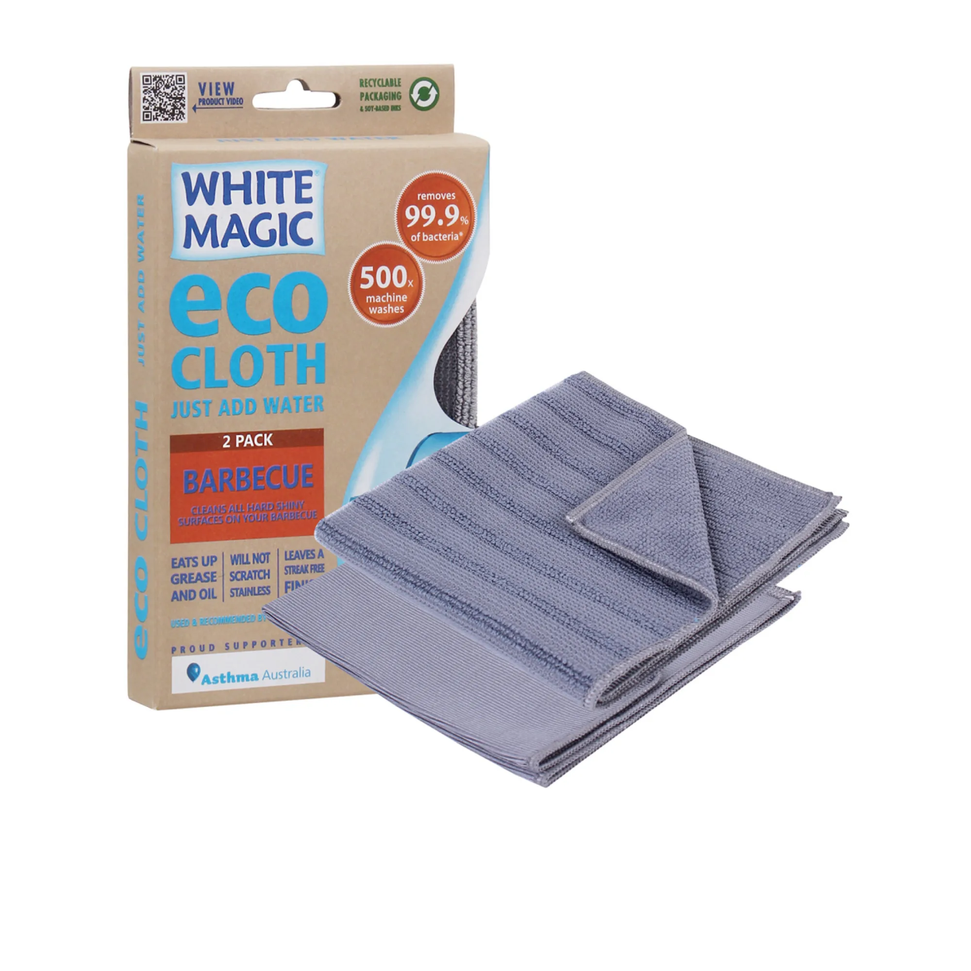 White Magic Eco Cloth Barbecue 2pk Image 1