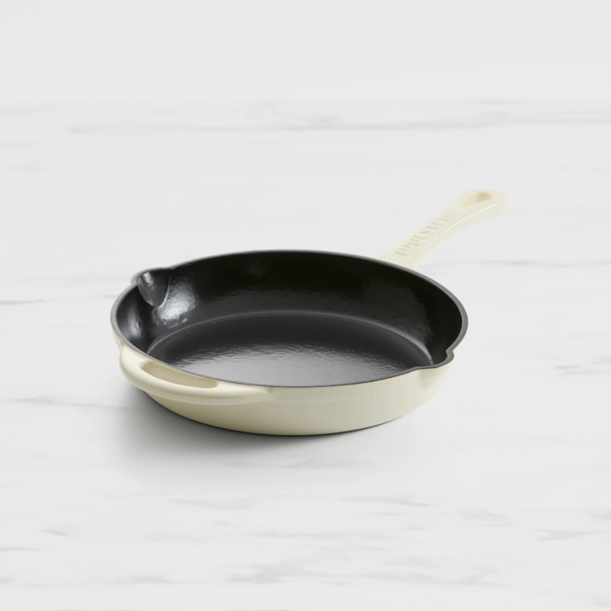 Wolstead Endure Round Enamel Cast Iron Frypan 26cm Ivory Image 1