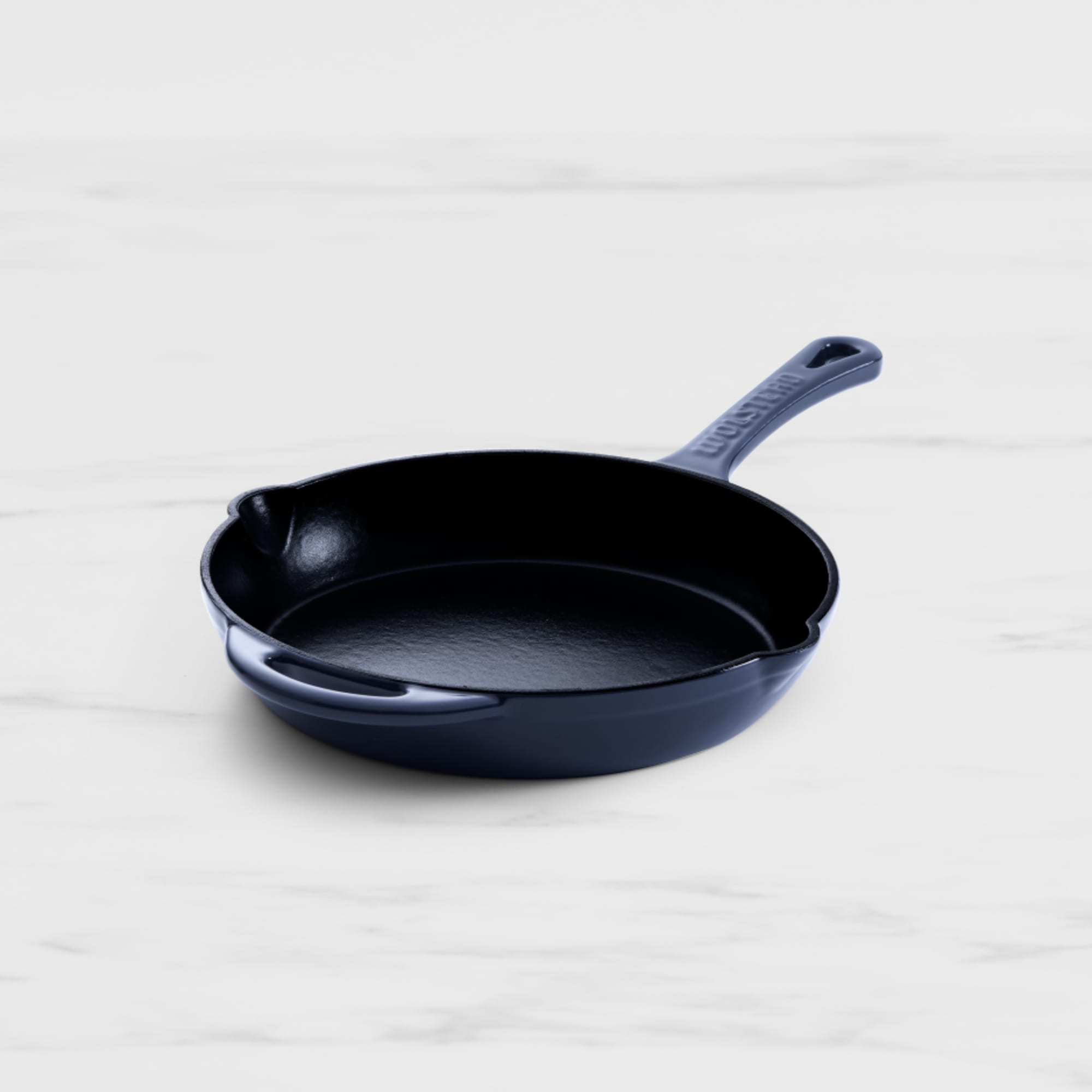 Wolstead Endure Round Enamel Cast Iron Frypan 26cm Navy Image 1