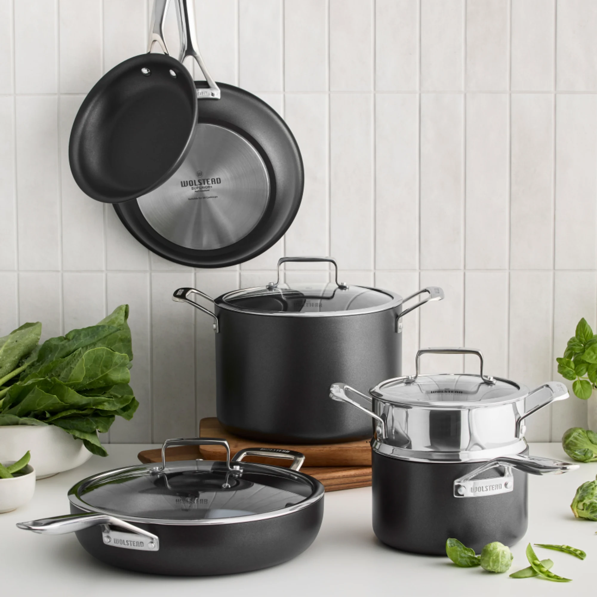 Wolstead Superior+ 6pc Non Stick Induction Cookware Set Image 2