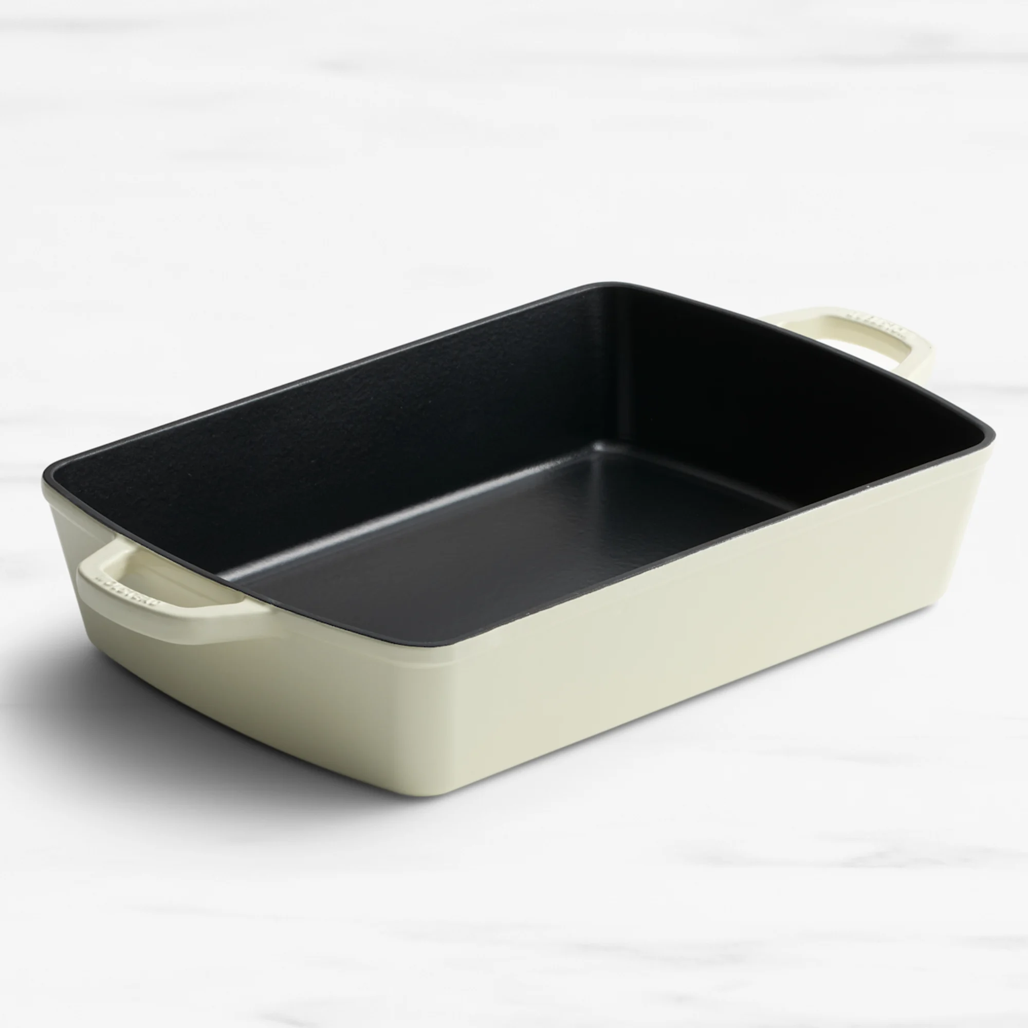 Wolstead Endure  Rectangular Enamel Cast Iron Roaster 39x27cm Ivory | Kitchen Warehouse™