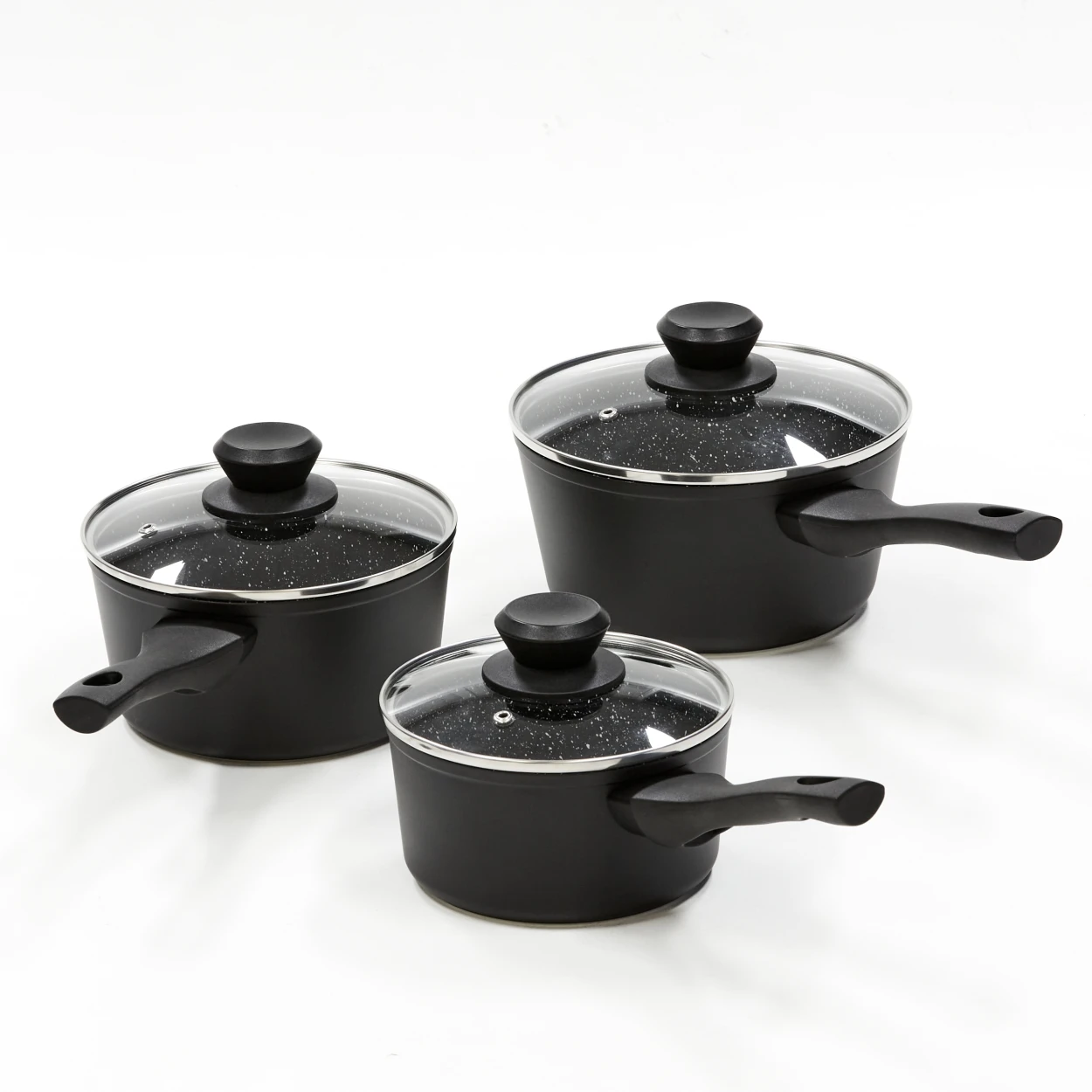 Wolstead Stonetek 3pc Saucepan Set Image 1