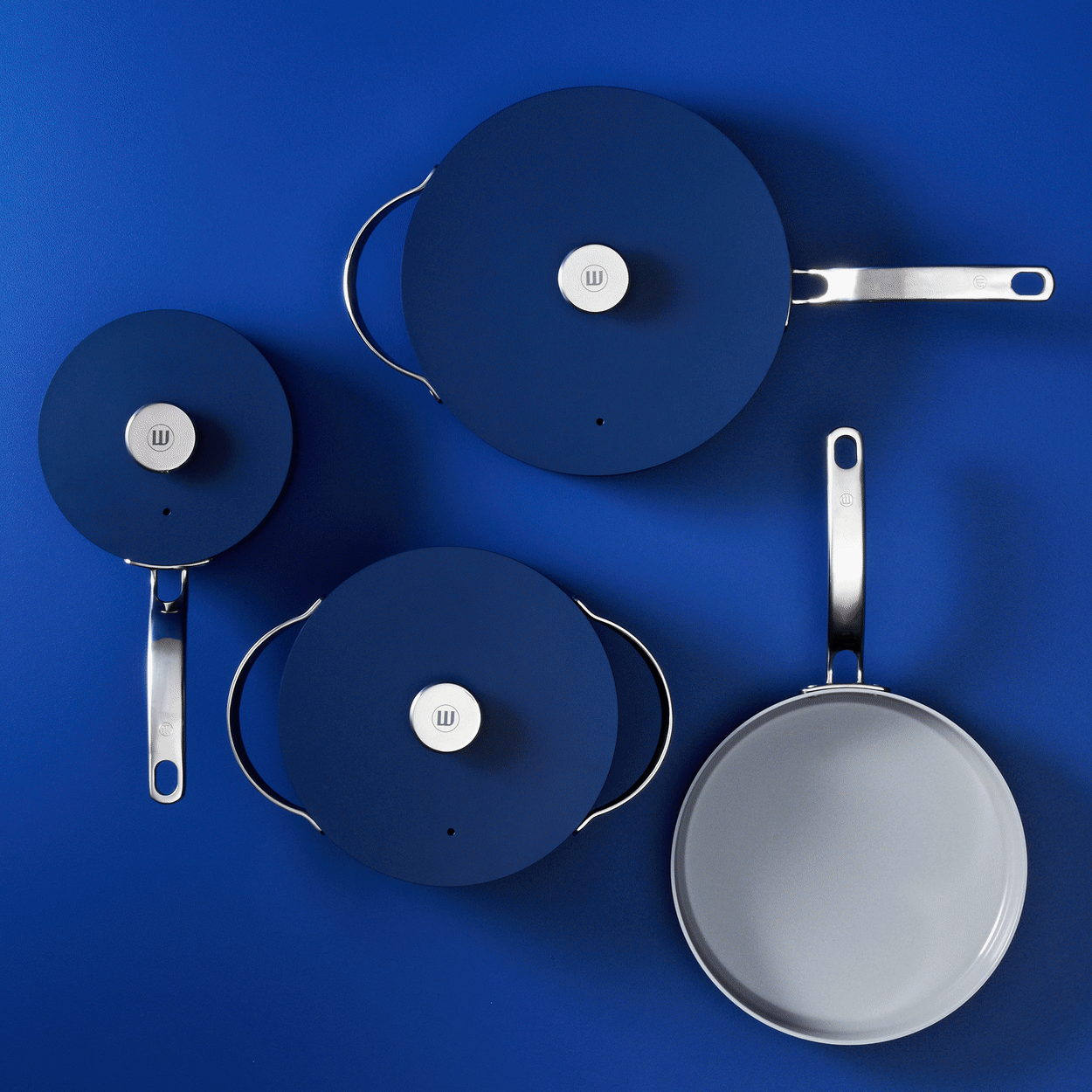 Wolstead Mineral 4pc Non Stick Cookware Set Navy Image 6