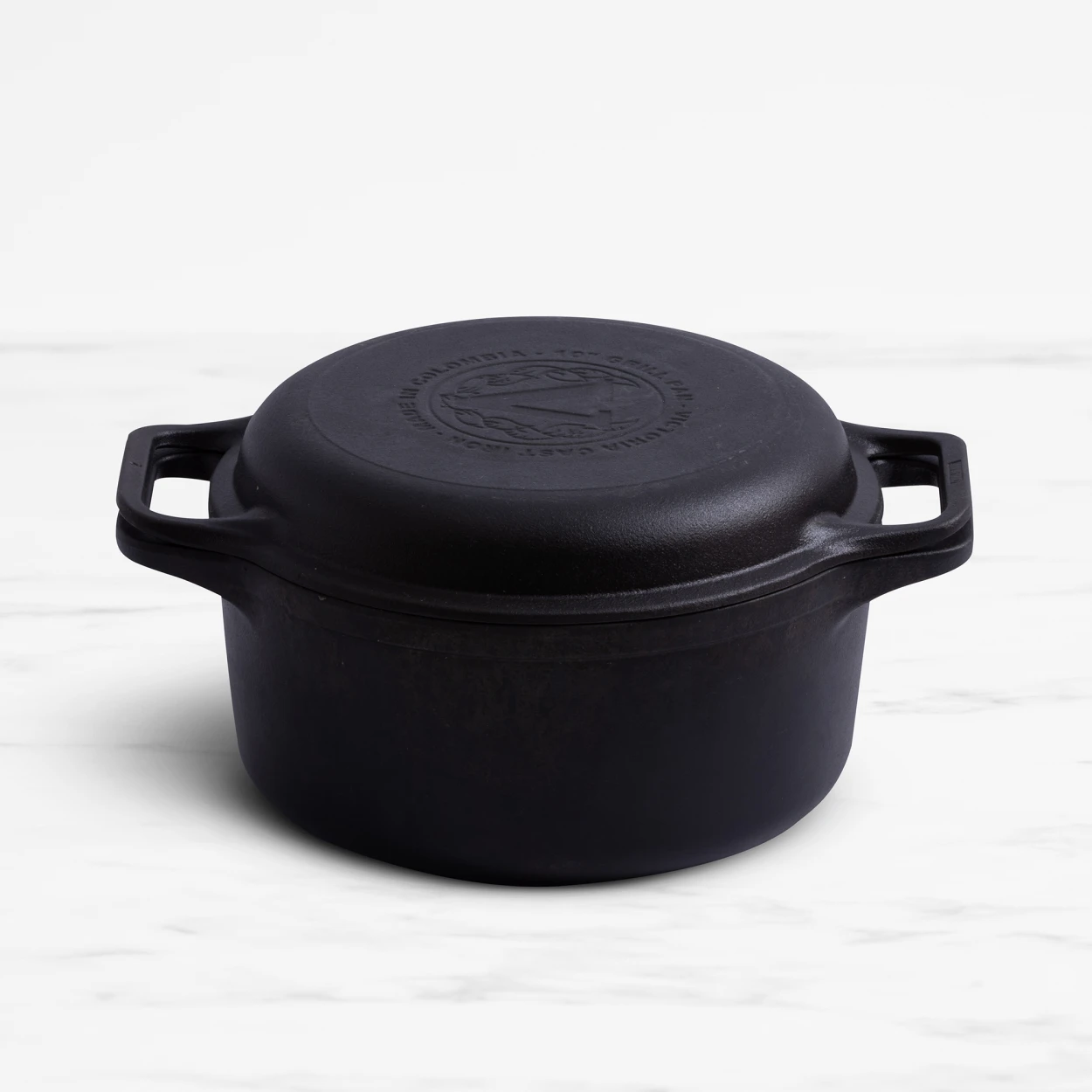 Victoria Seasoned Cast Iron Combo Cooker 26cm - 5.6L Image 1