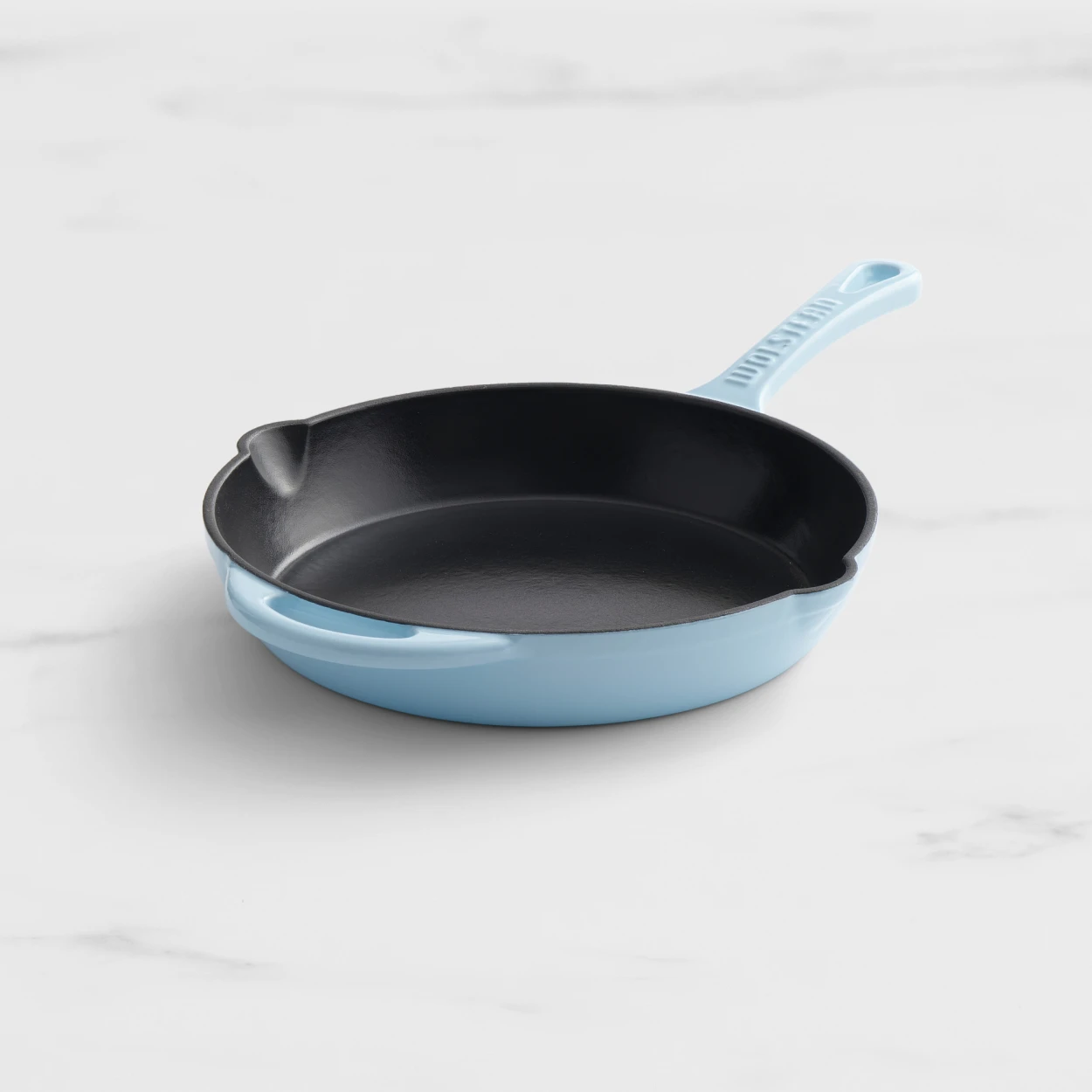 Wolstead Endure Round Enamel Cast Iron Frypan 26cm Ice Blue Image 1