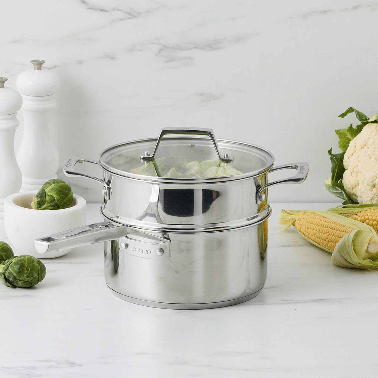 Wolstead Steeltek Ultra Stainless Steel Multi Steamer 20cm Image 4