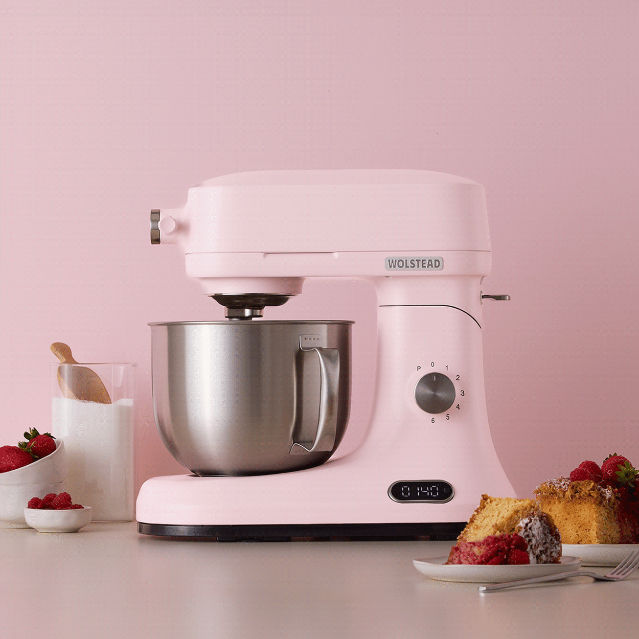 Wolstead Palette Stand Mixer Dusty Pink2