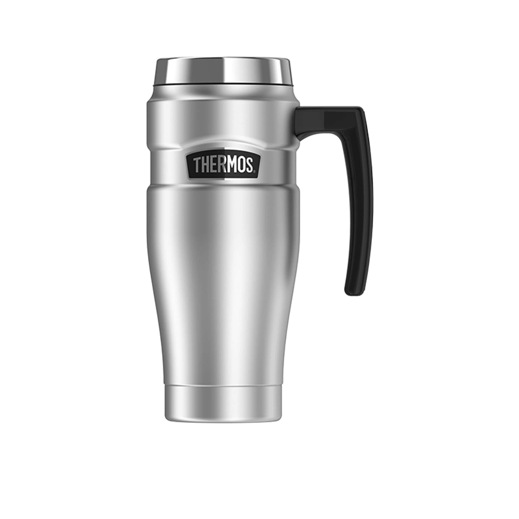 stainless king thermos travel coffee mug with handle