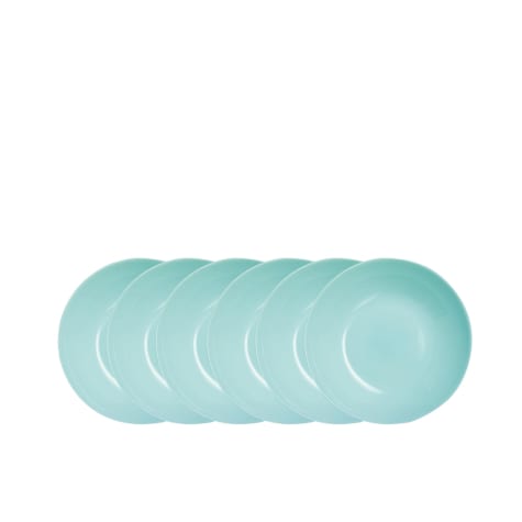Quid Miami Turquoise porseleinen servies 18-delig 6 personen