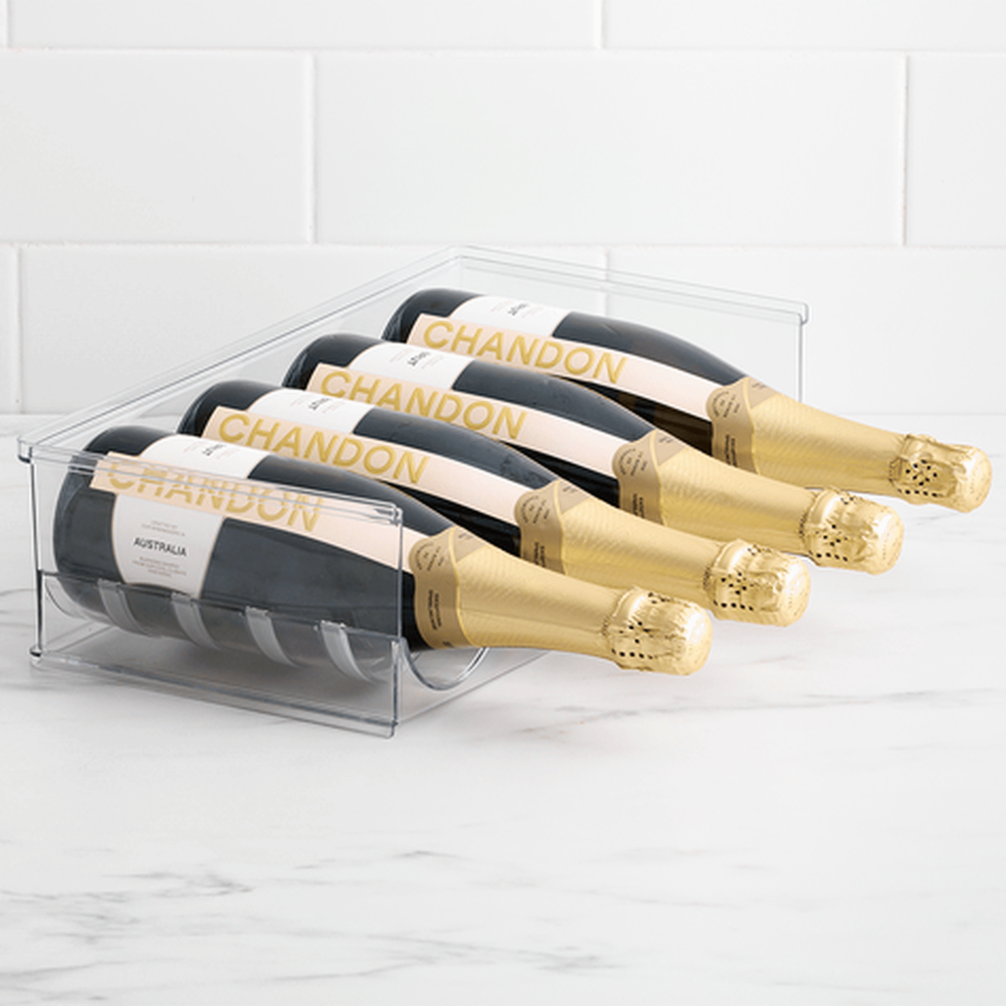 Kitchen Pro Clear Stackable Wine Rack Bottle Kitchen Warehouse™