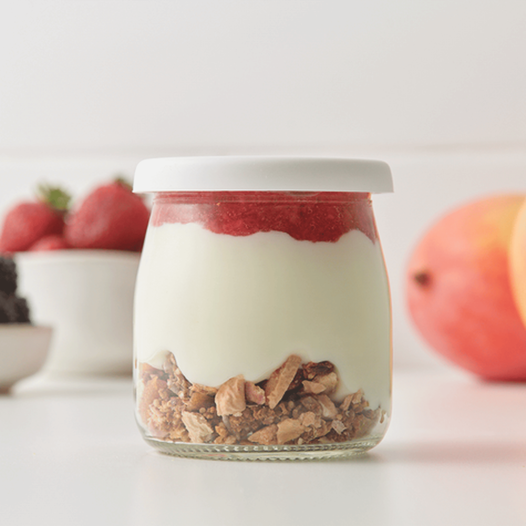 Salisbury Co Old Fashioned Yoghurt Pot with Silicone Lid 200mL