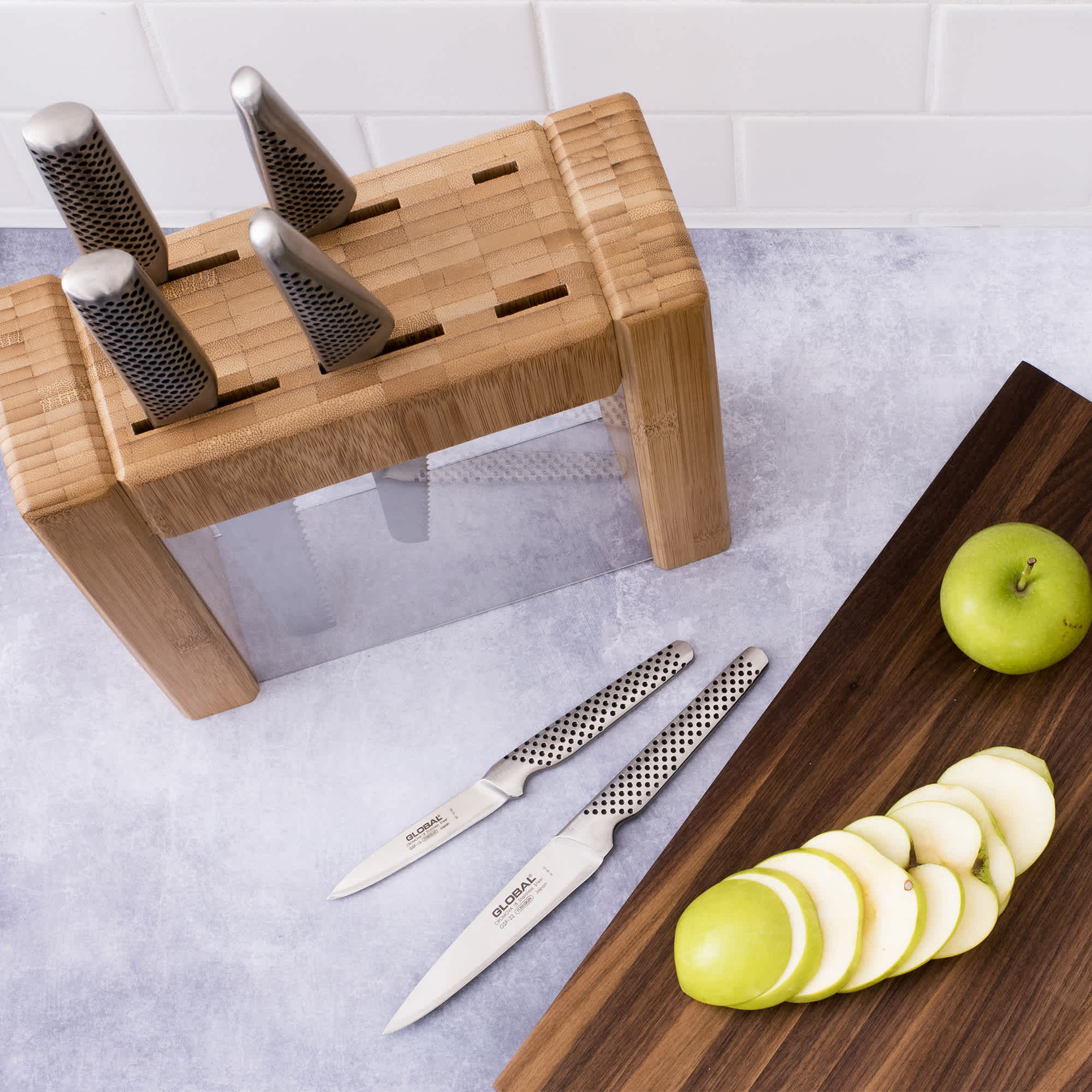 Global 7-piece Ikasu Knife Block Set - Thumbnail 5